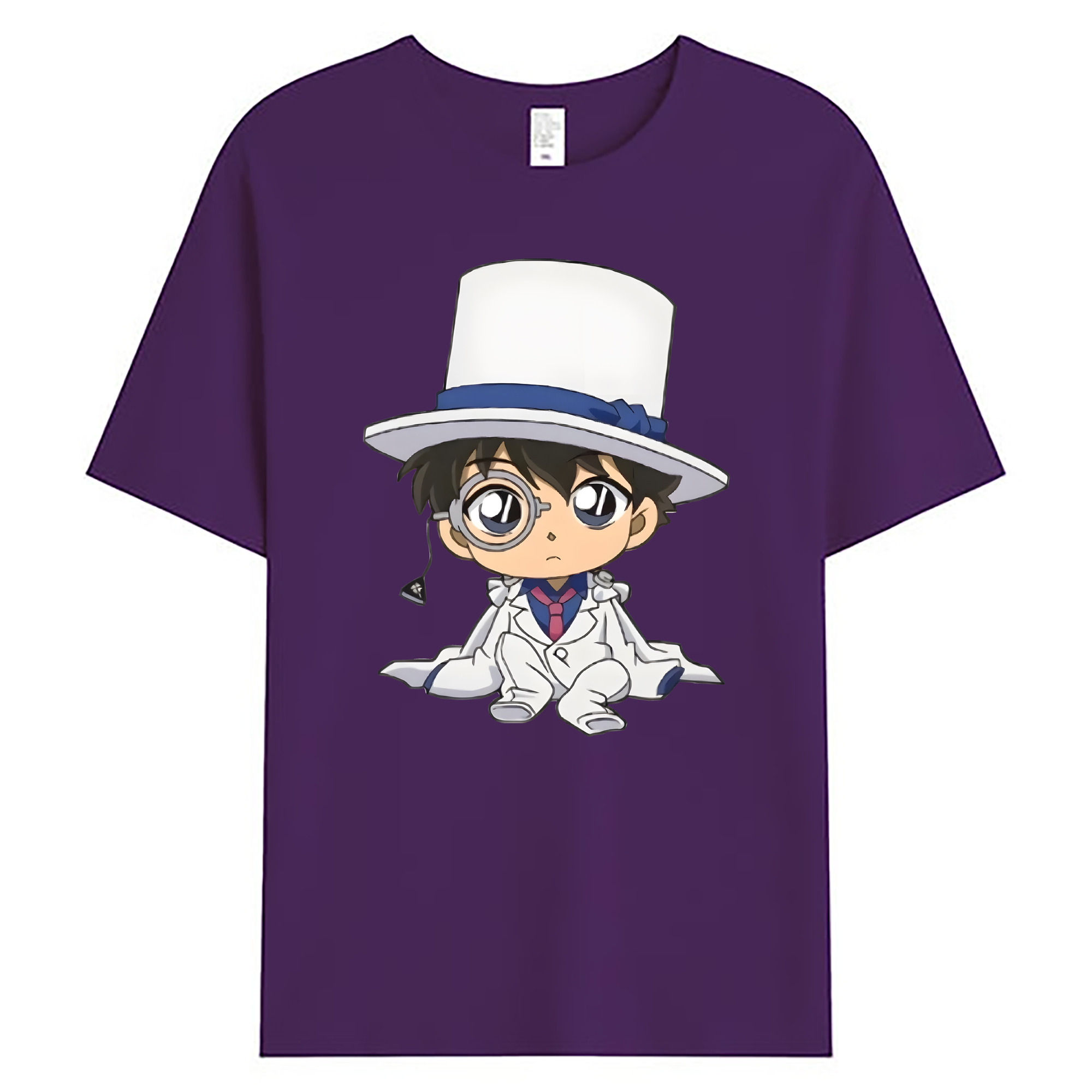 （画像用） 名探偵コナン くろば かいと Detective Conan Kuroba Kaito 綿100％ メンズ半袖Tシャツ｜肌触りやわらか＆通気性
