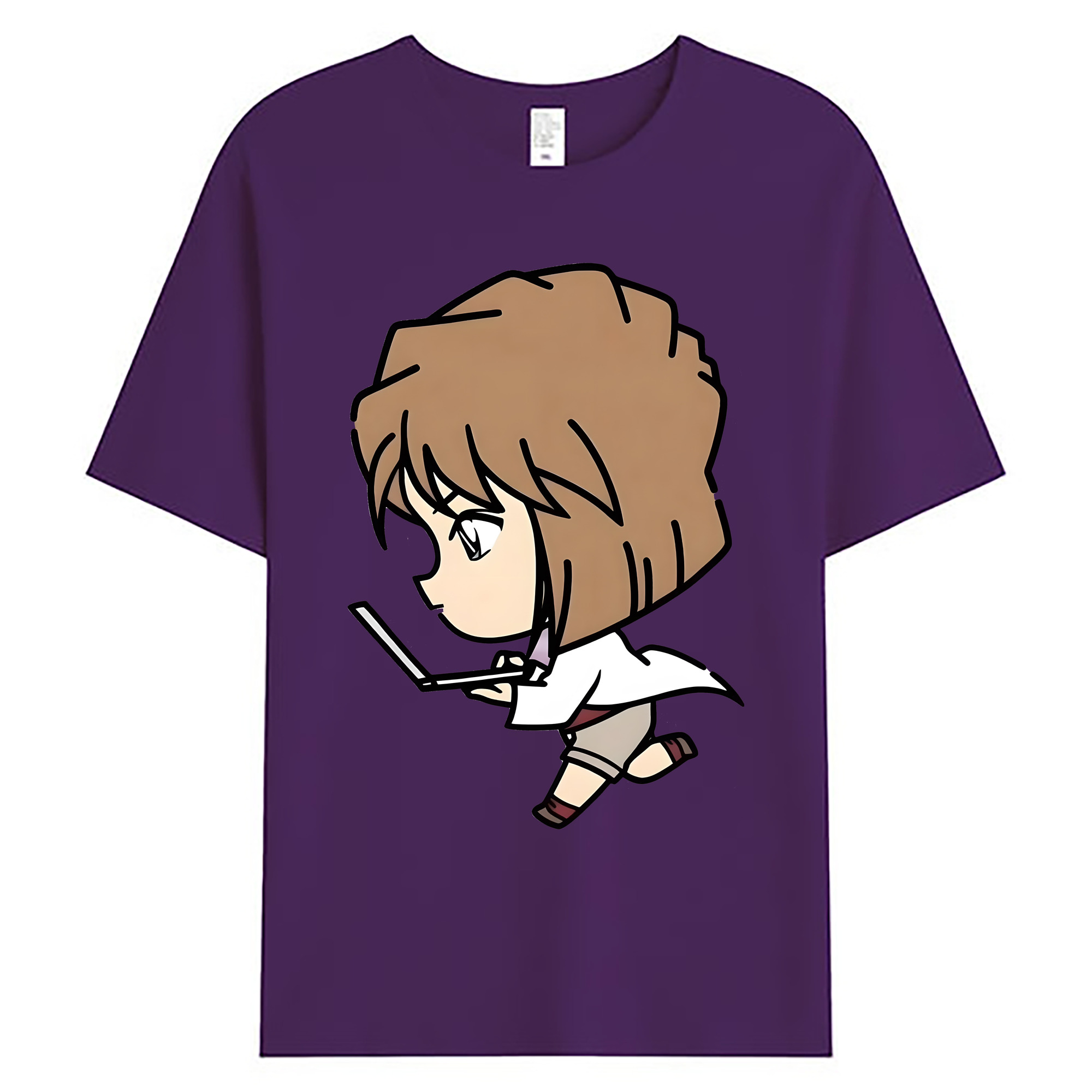 （画像用） 名探偵コナン 灰原 哀 はいばら あい Detective Conan Anita Hailey、Vi Graythorn Haibara Ai 綿100％ メンズ半袖Tシャツ｜肌触りやわらか＆通気性