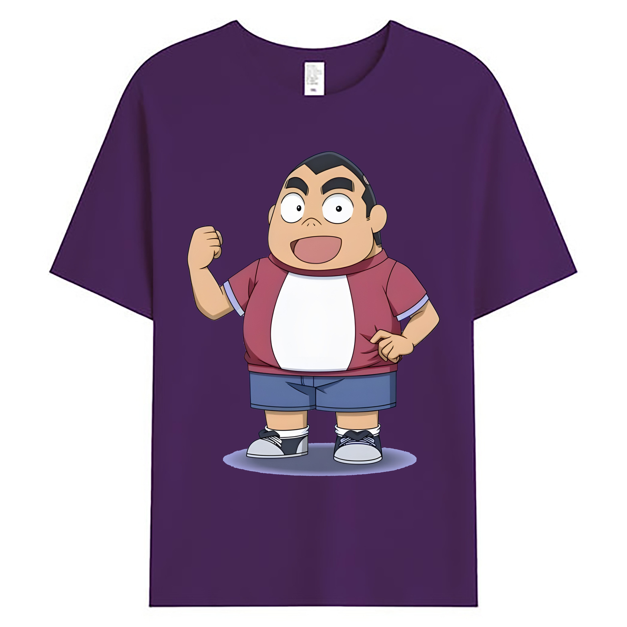 （画像用） 名探偵コナン 小嶋 元太 こじま げんた Detective Conan Kojima Genta 綿100％ メンズ半袖Tシャツ｜肌触りやわらか＆通気性