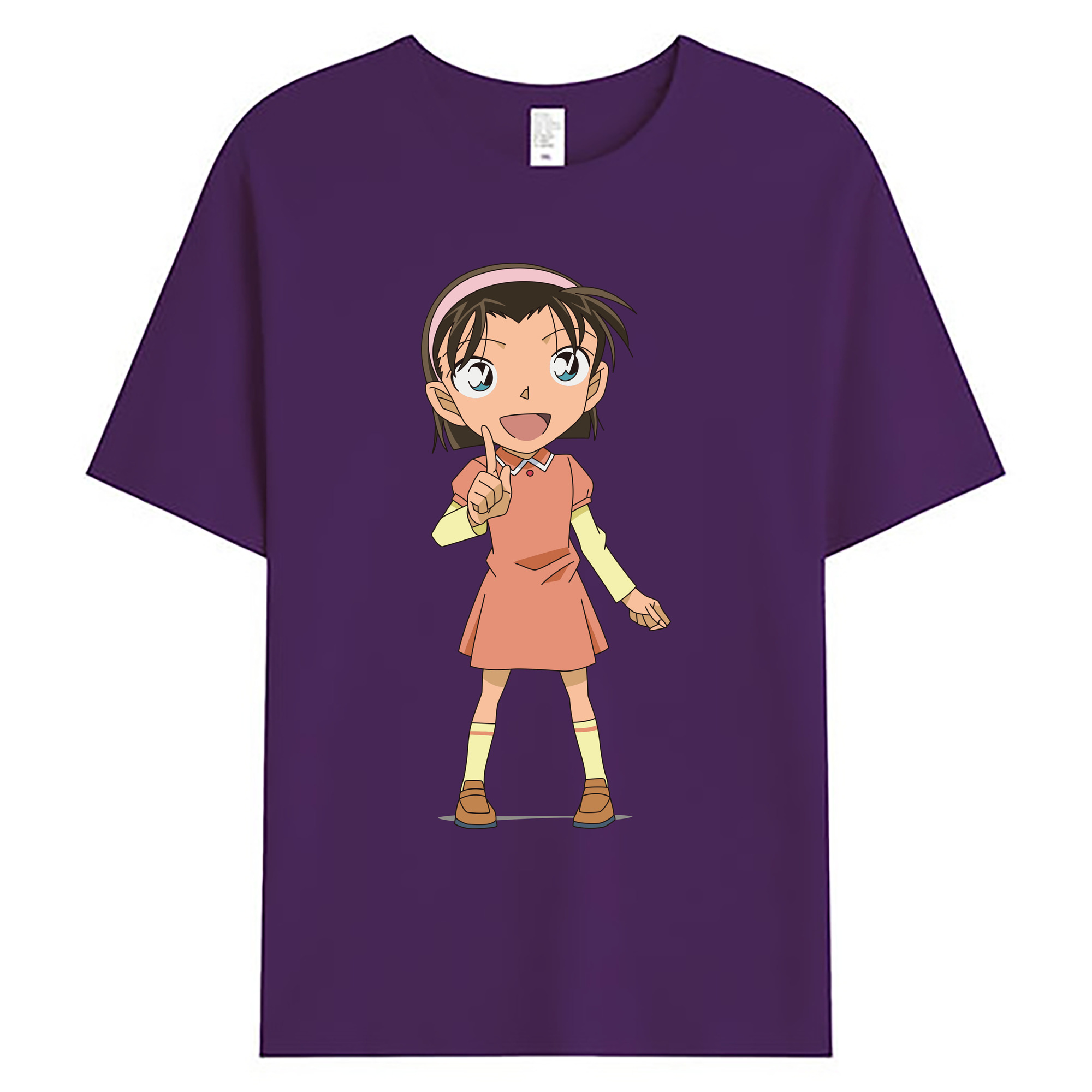 （画像用） 名探偵コナン 吉田 歩美 よしだ あゆみ Detective Conan my Yeager 綿100％ メンズ半袖Tシャツ｜肌触りやわらか＆通気性