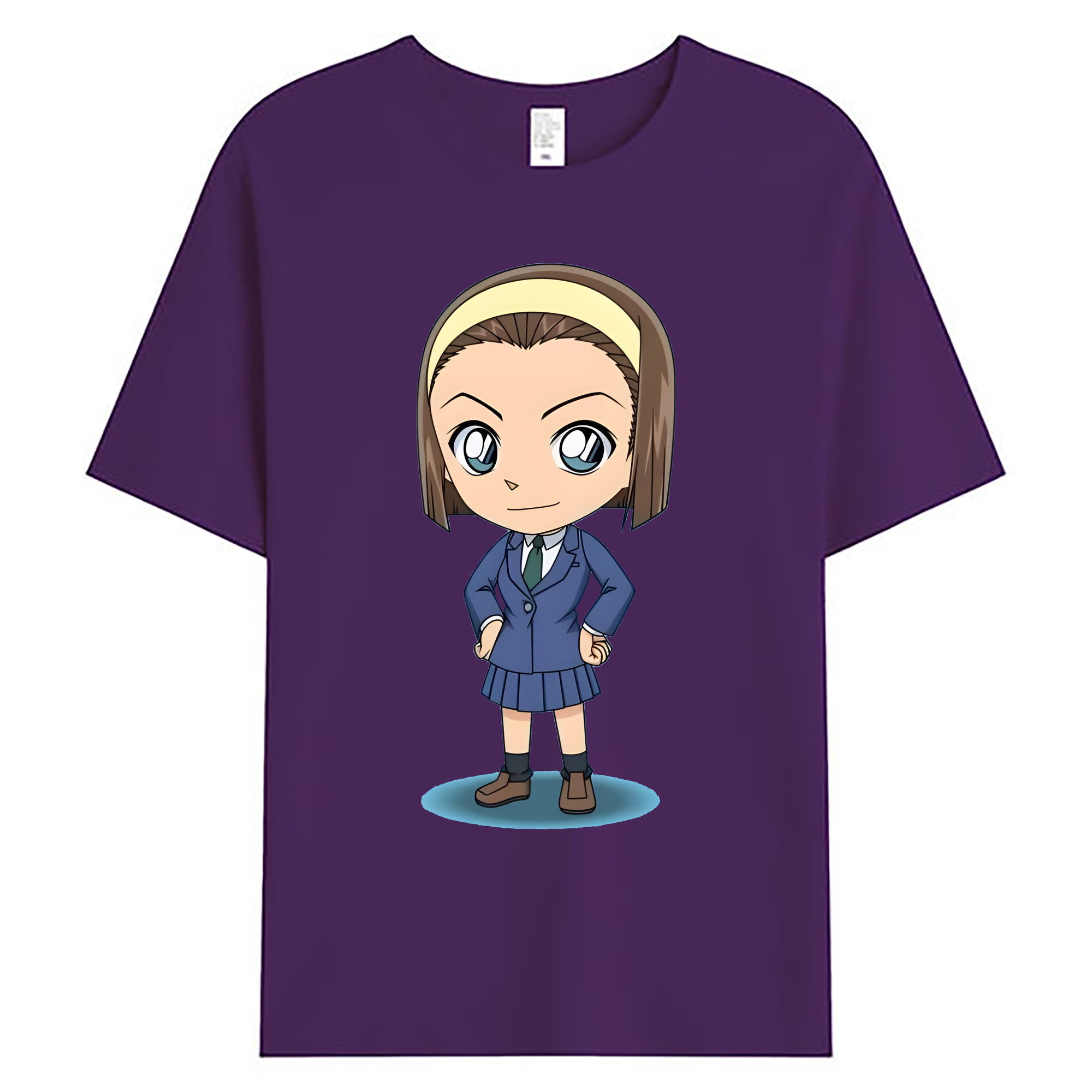（画像用） 名探偵コナン 吉田 歩美 よしだ あゆみ Detective Conan my Yeager 綿100％ メンズ半袖Tシャツ｜肌触りやわらか＆通気性