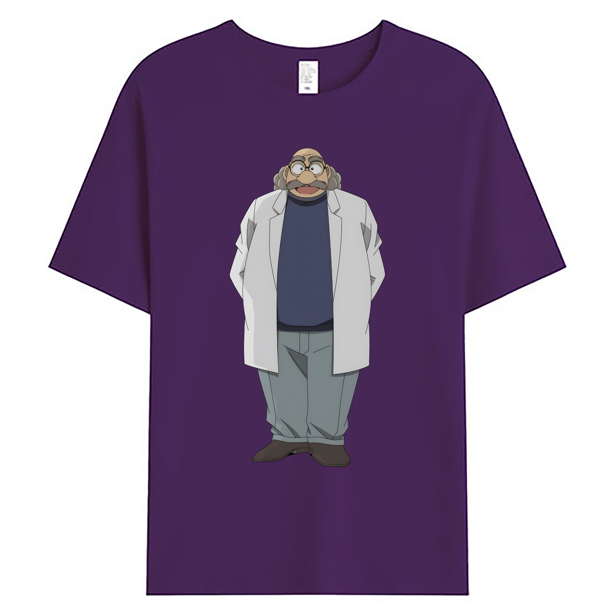 （画像用） 名探偵コナン あがさ ひろし Detective Conan Agasa Hiroshi 綿100％ メンズ半袖Tシャツ｜肌触りやわらか＆通気性
