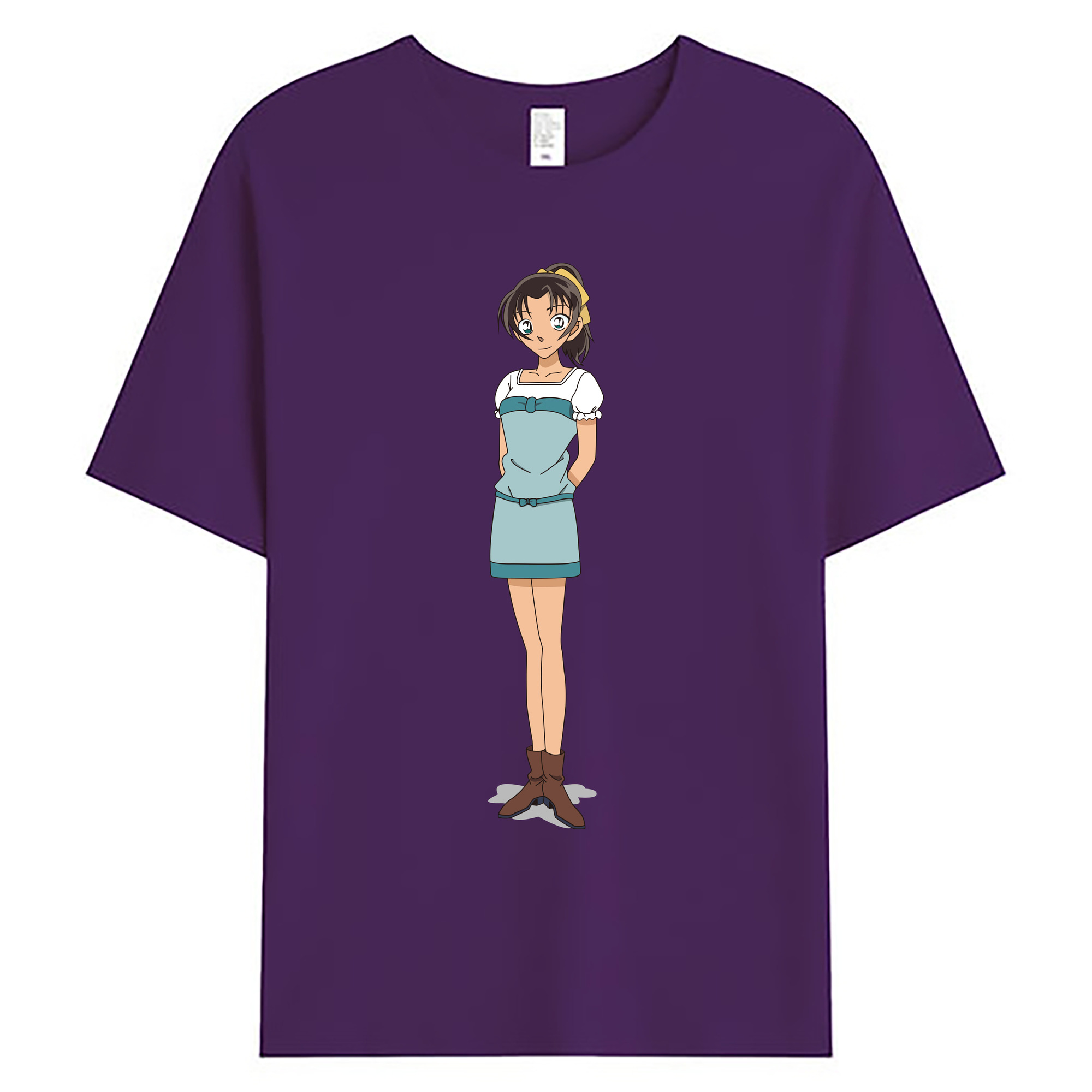 （画像用） 名探偵コナン Detective Conan 綿100％ メンズ半袖Tシャツ｜肌触りやわらか＆通気性