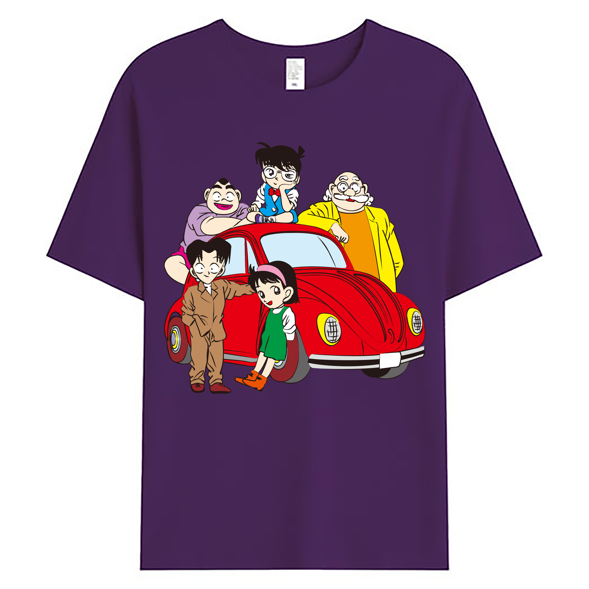 （画像用） 名探偵コナン Detective Conan 綿100％ メンズ半袖Tシャツ｜肌触りやわらか＆通気性