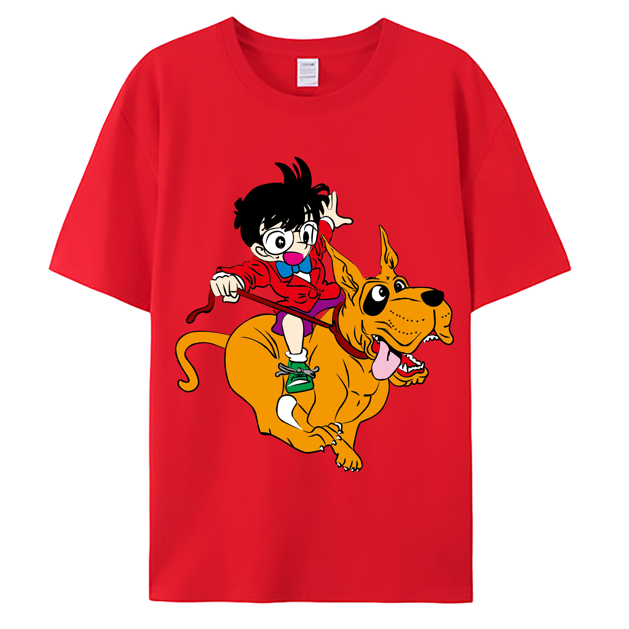 （画像用） 名探偵コナン 江戸川 コナン Detective Conan Conan Edogawa 綿100％ メンズ半袖Tシャツ｜肌触りやわらか＆通気性