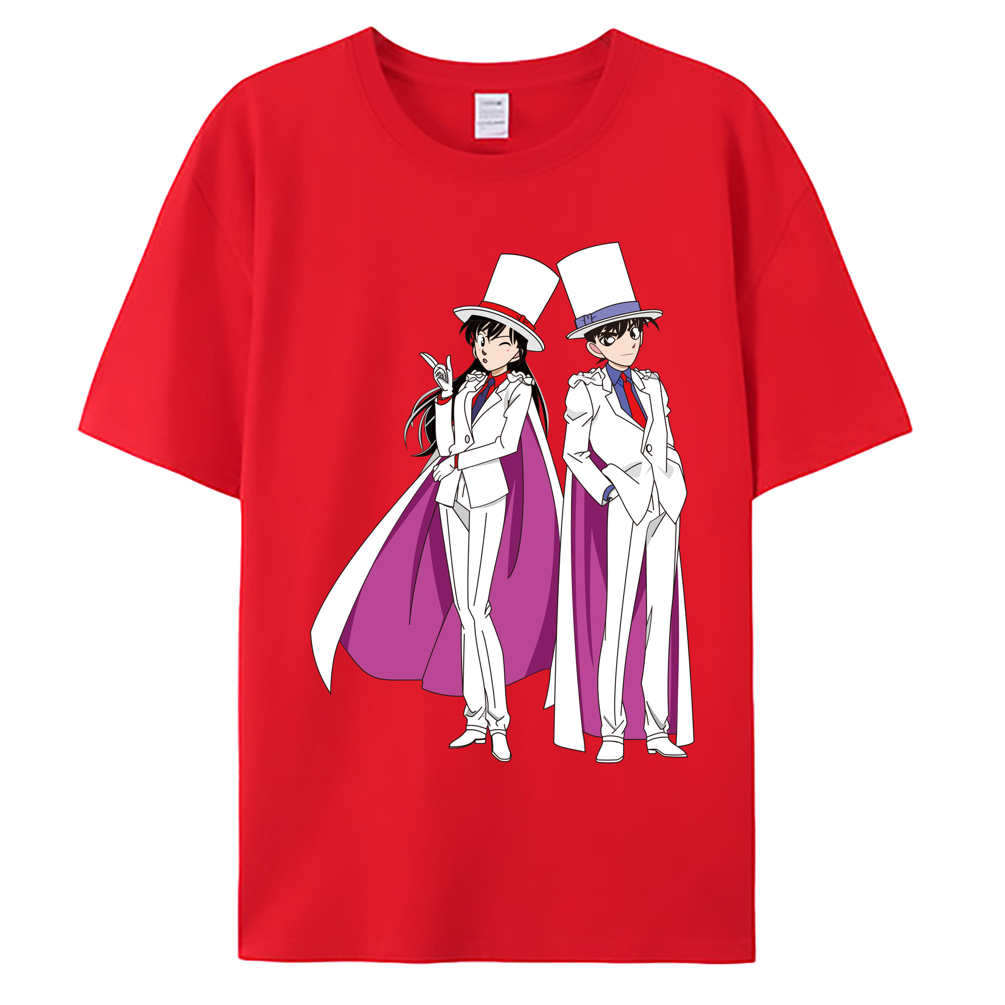（画像用） 名探偵コナン くろば かいと Detective Conan Kuroba Kaito 綿100％ メンズ半袖Tシャツ｜肌触りやわらか＆通気性