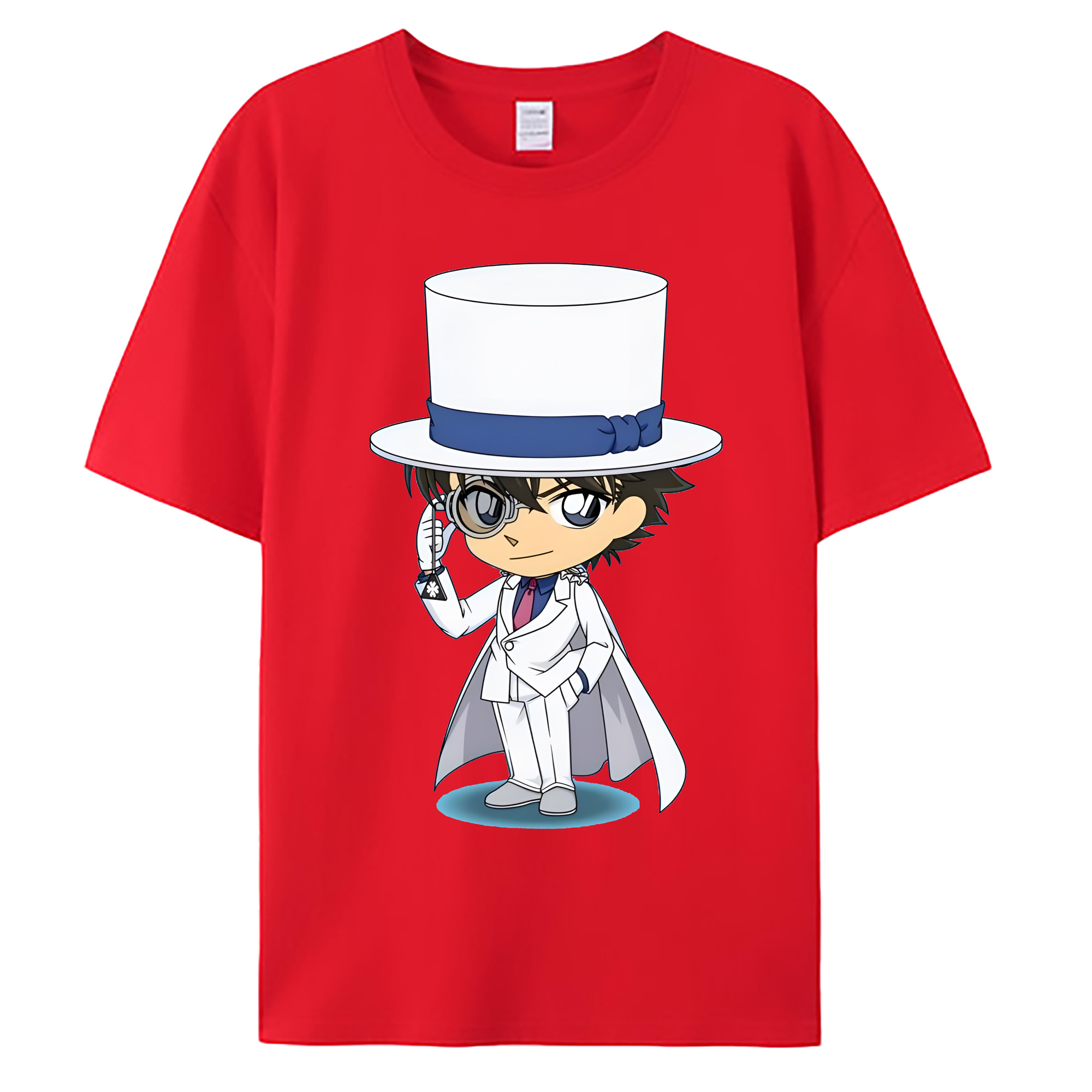 （画像用） 名探偵コナン くろば かいと Detective Conan Kuroba Kaito 綿100％ メンズ半袖Tシャツ｜肌触りやわらか＆通気性