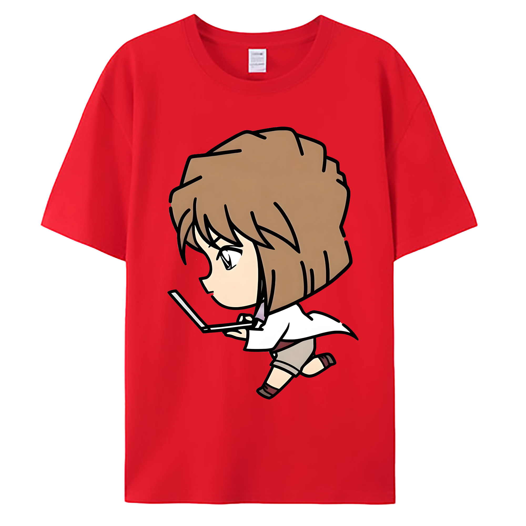 （画像用） 名探偵コナン 灰原 哀 はいばら あい Detective Conan Anita Hailey、Vi Graythorn Haibara Ai 綿100％ メンズ半袖Tシャツ｜肌触りやわらか＆通気性