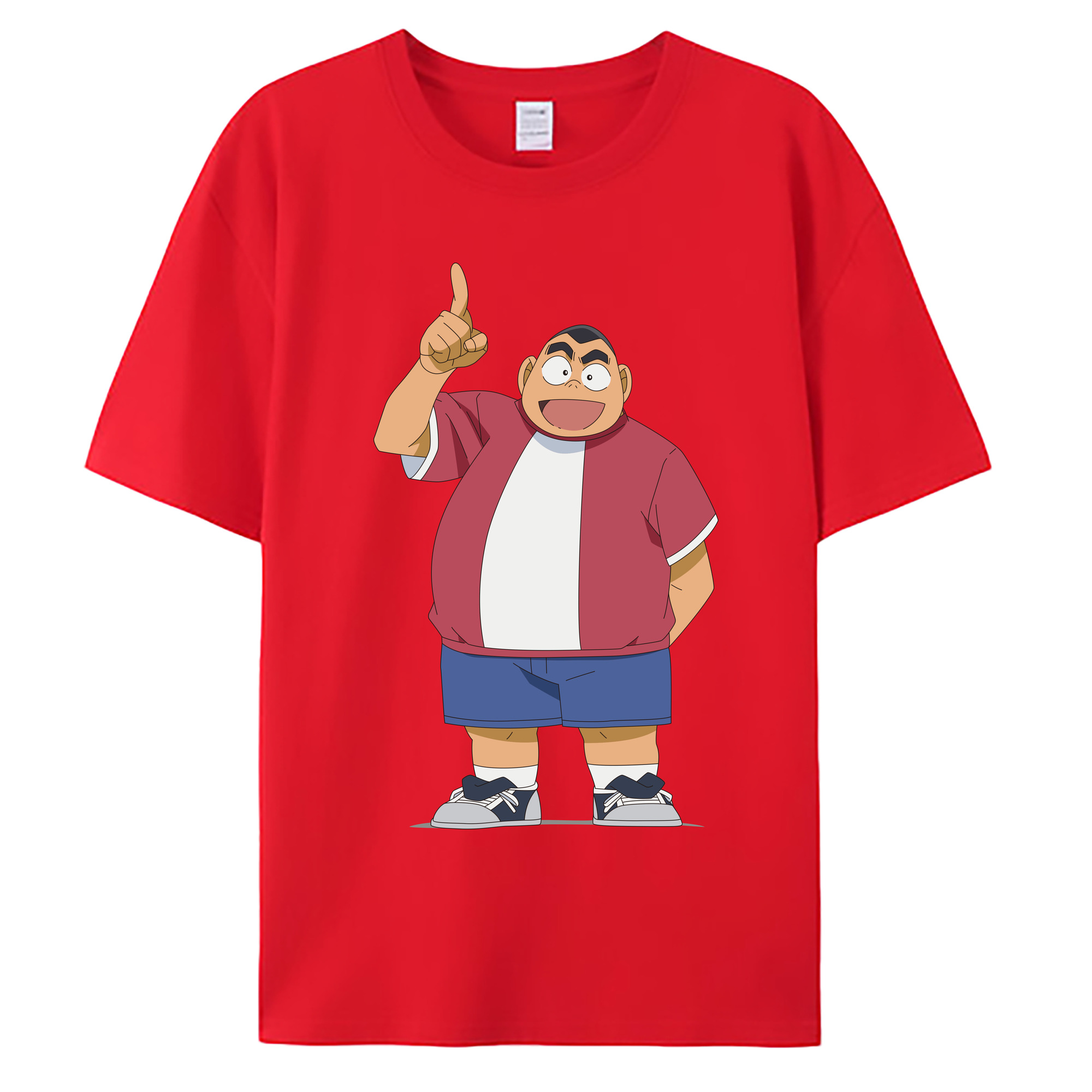 （画像用） 名探偵コナン 小嶋 元太 こじま げんた Detective Conan Kojima Genta 綿100％ メンズ半袖Tシャツ｜肌触りやわらか＆通気性