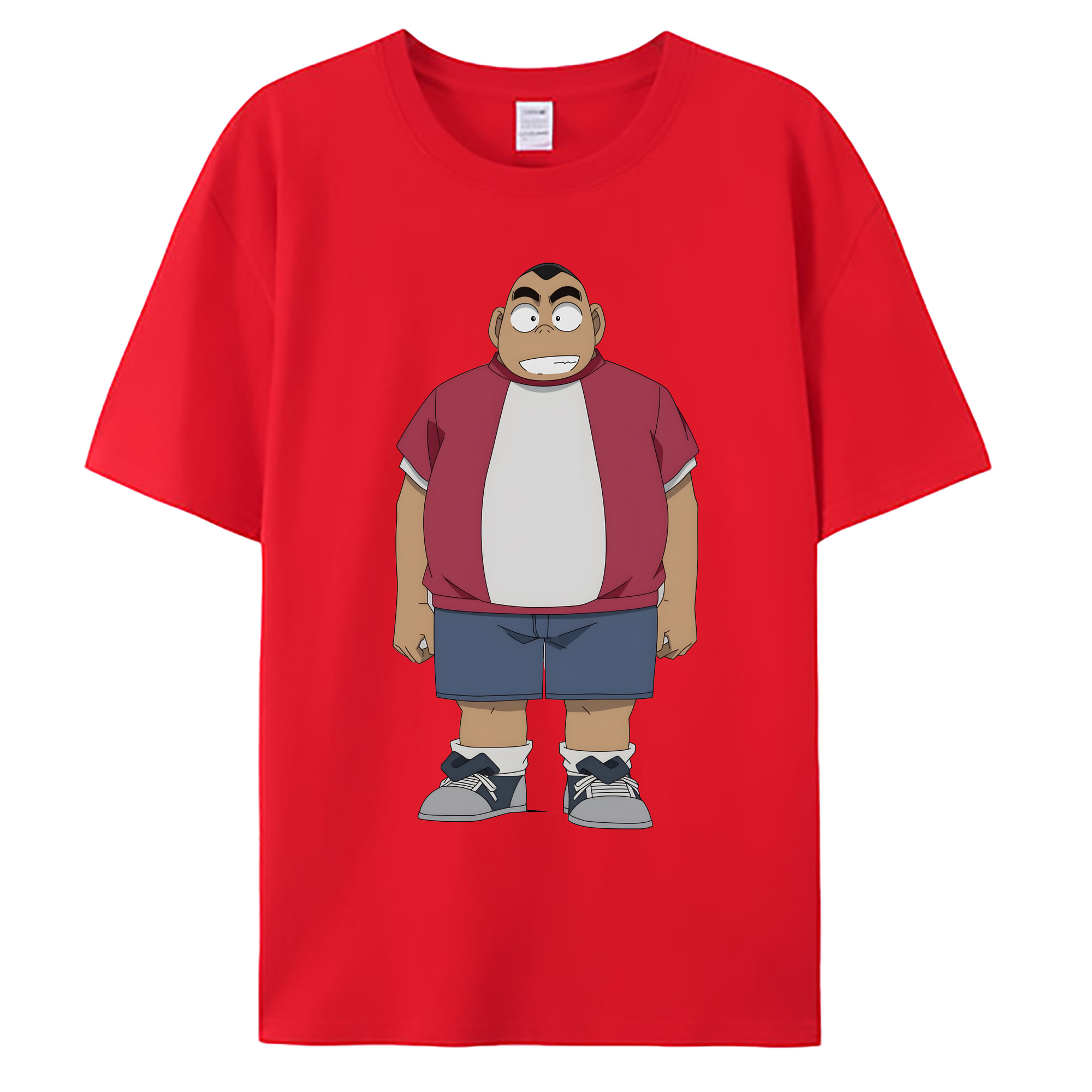 （画像用） 名探偵コナン 小嶋 元太 こじま げんた Detective Conan Kojima Genta 綿100％ メンズ半袖Tシャツ｜肌触りやわらか＆通気性