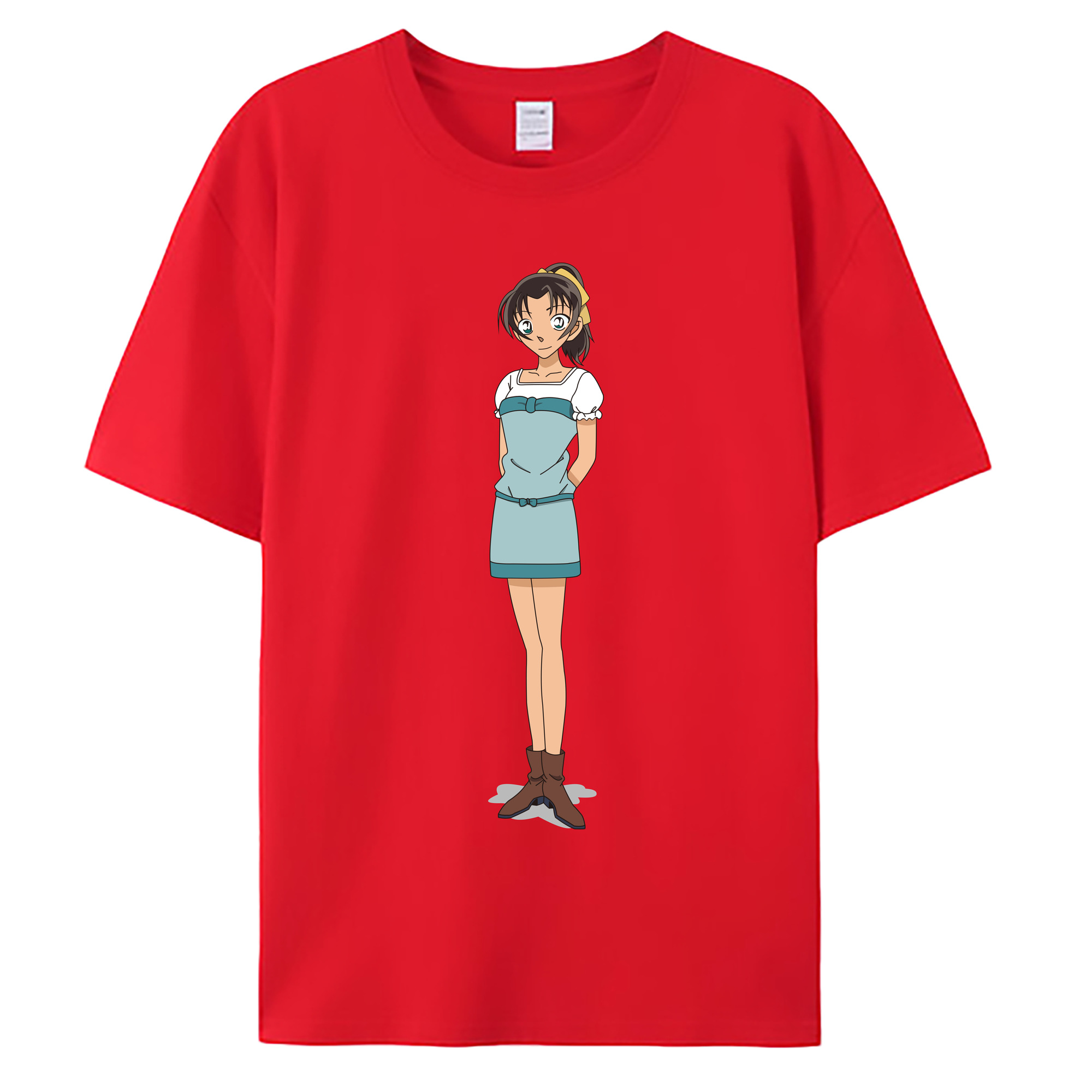 （画像用） 名探偵コナン Detective Conan 綿100％ メンズ半袖Tシャツ｜肌触りやわらか＆通気性