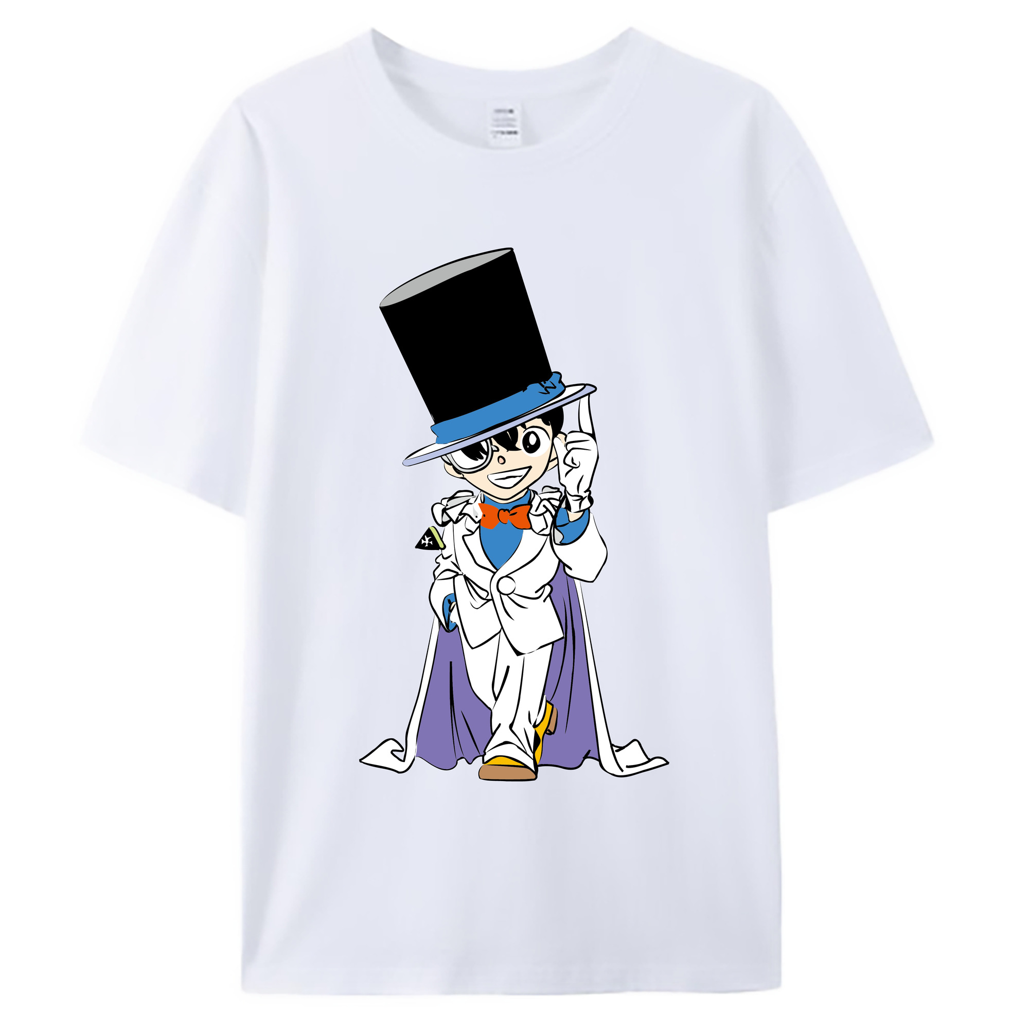 （画像用） 名探偵コナン 江戸川 コナン Detective Conan Conan Edogawa 綿100％ メンズ半袖Tシャツ｜肌触りやわらか＆通気性