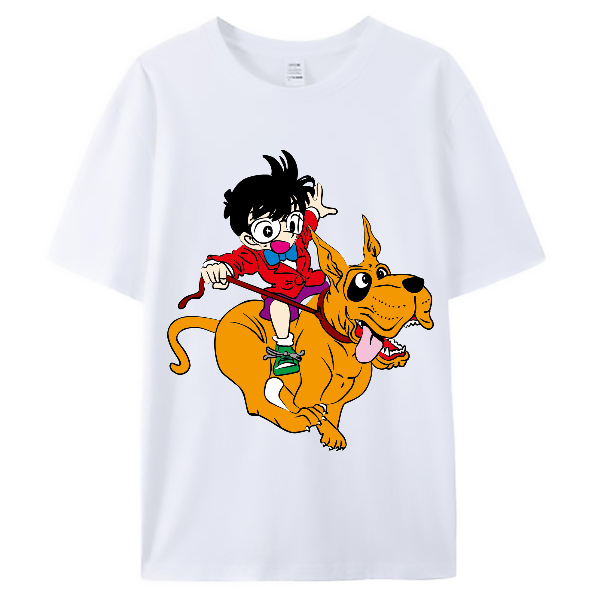 （画像用） 名探偵コナン 江戸川 コナン Detective Conan Conan Edogawa 綿100％ メンズ半袖Tシャツ｜肌触りやわらか＆通気性
