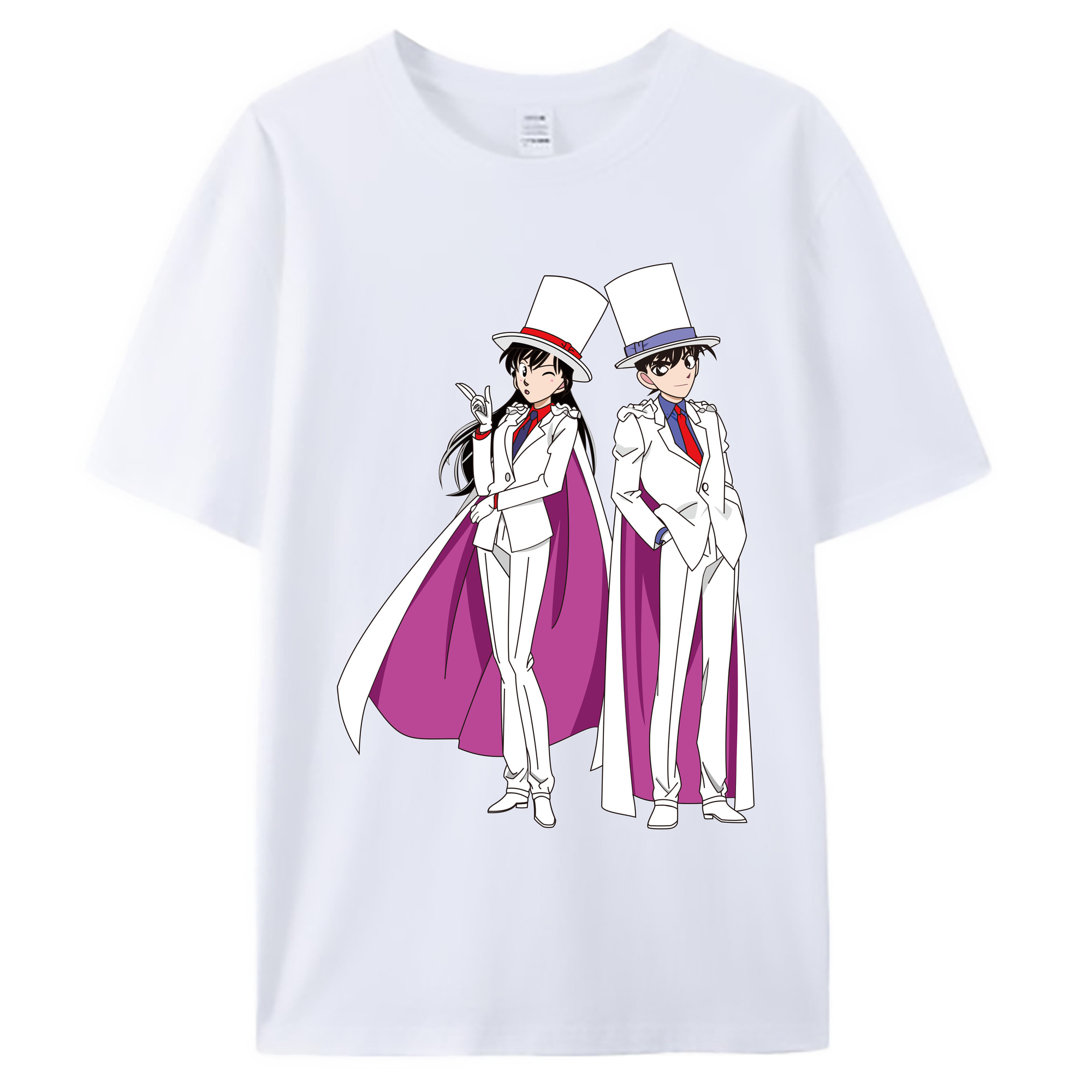 （画像用） 名探偵コナン くろば かいと Detective Conan Kuroba Kaito 綿100％ メンズ半袖Tシャツ｜肌触りやわらか＆通気性