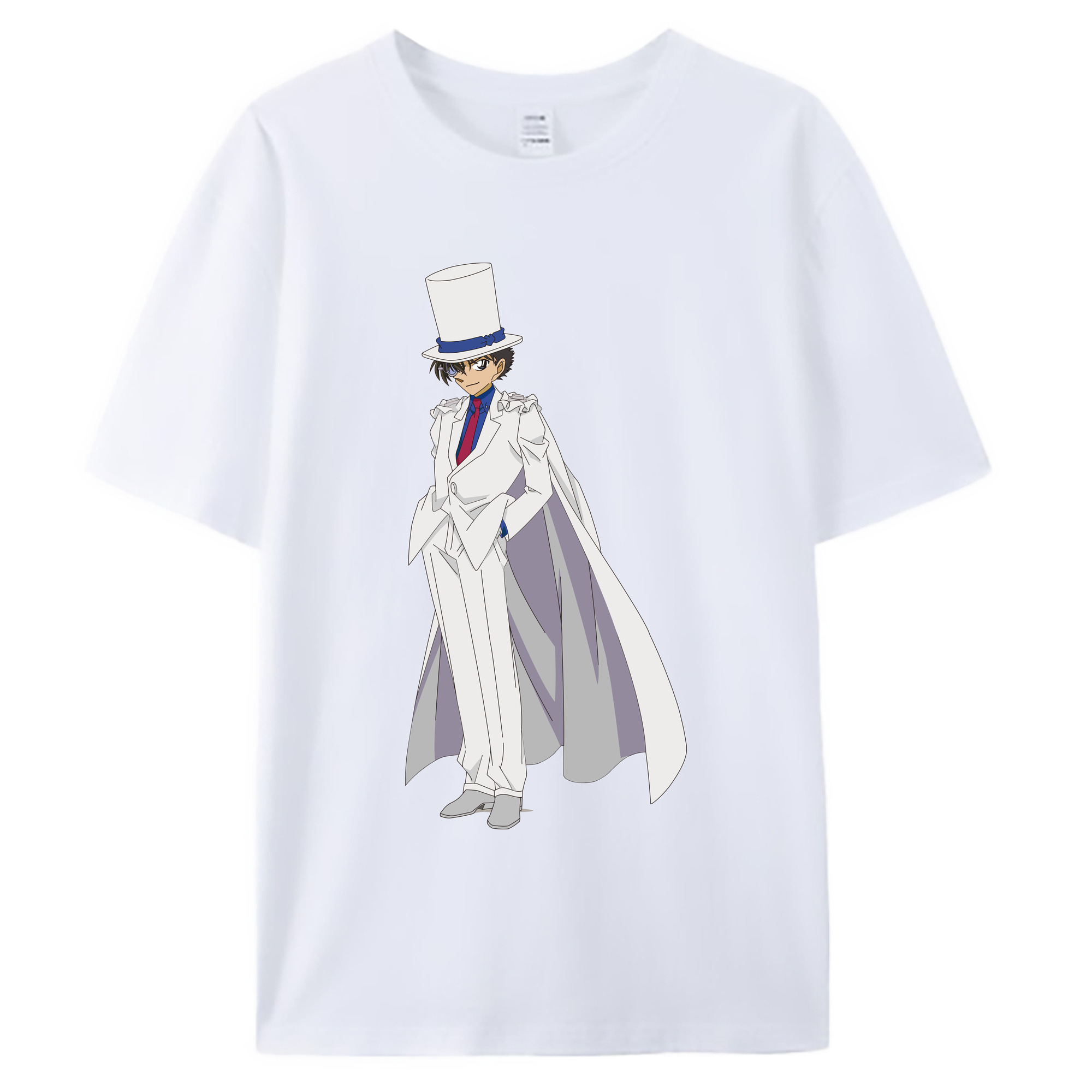 （画像用） 名探偵コナン くろば かいと Detective Conan Kuroba Kaito 綿100％ メンズ半袖Tシャツ｜肌触りやわらか＆通気性