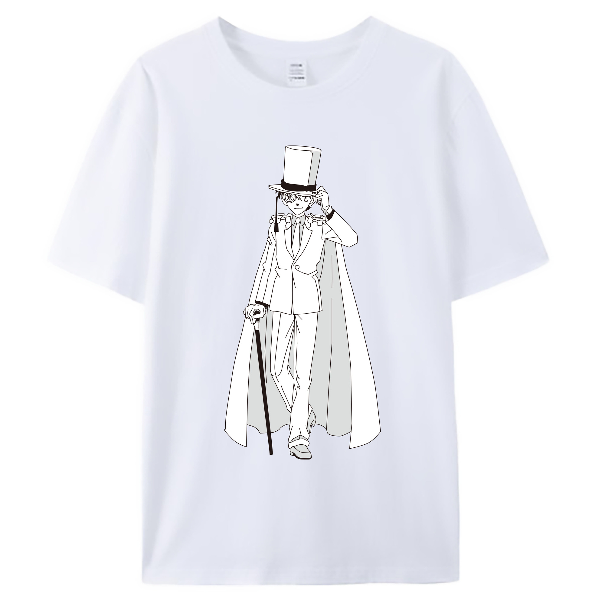 （画像用） 名探偵コナン くろば かいと Detective Conan Kuroba Kaito 綿100％ メンズ半袖Tシャツ｜肌触りやわらか＆通気性