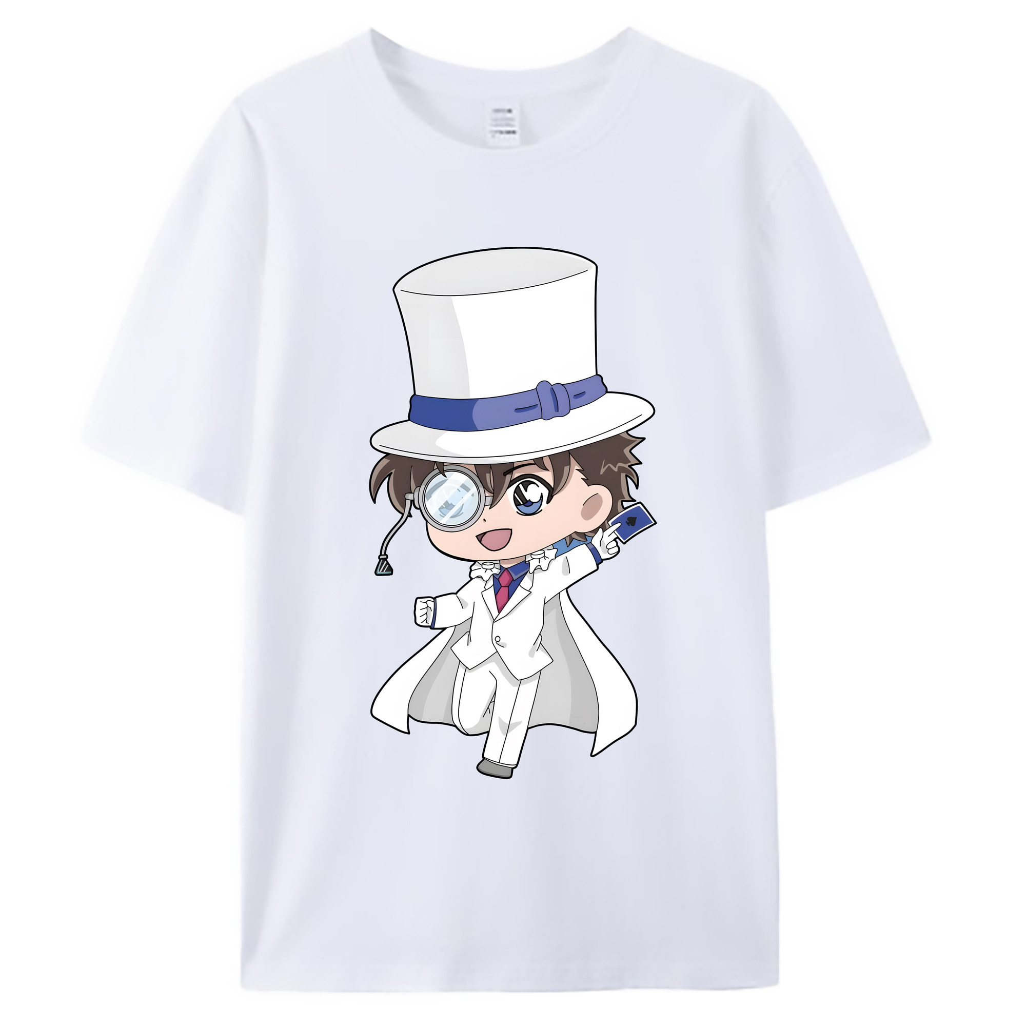 （画像用） 名探偵コナン くろば かいと Detective Conan Kuroba Kaito 綿100％ メンズ半袖Tシャツ｜肌触りやわらか＆通気性