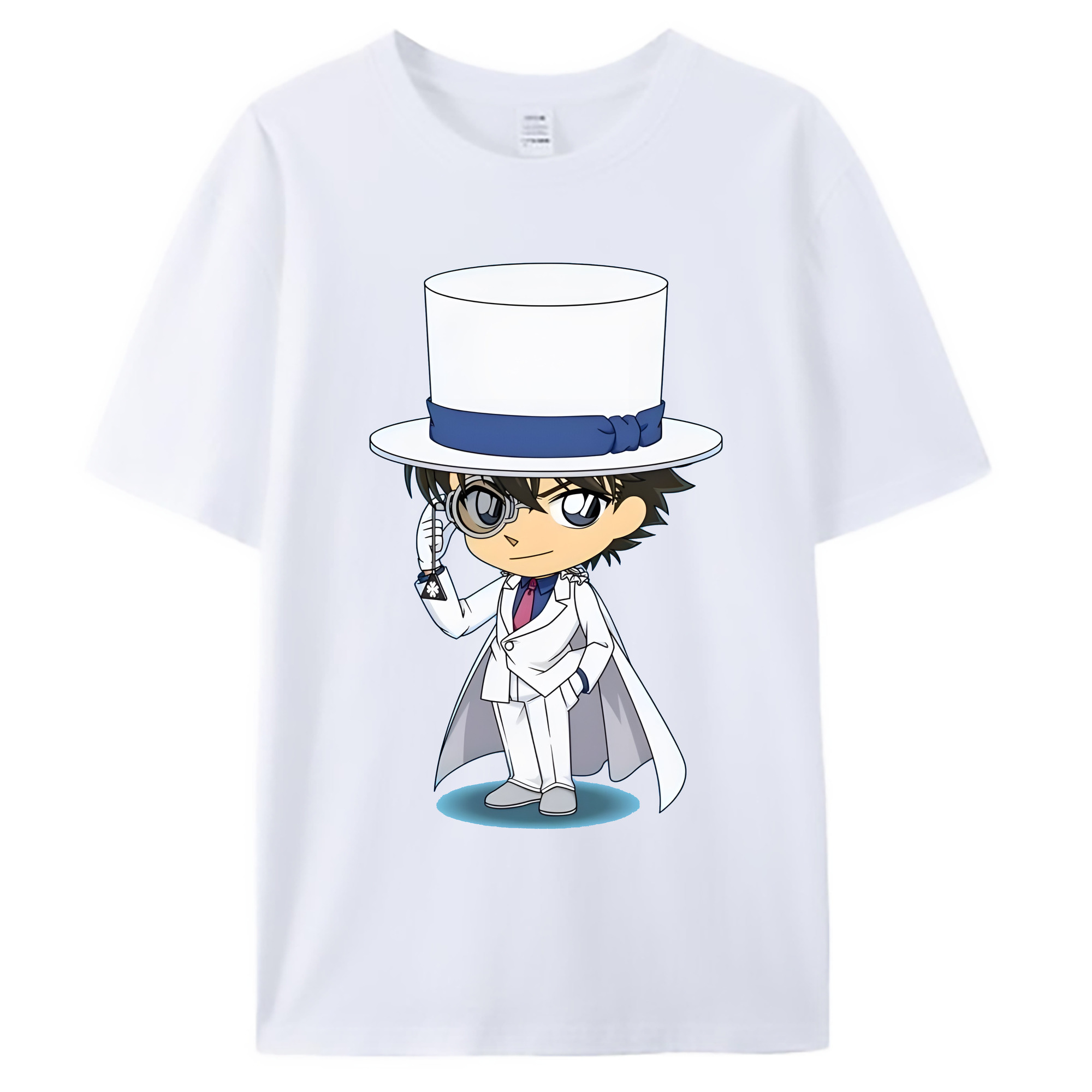（画像用） 名探偵コナン くろば かいと Detective Conan Kuroba Kaito 綿100％ メンズ半袖Tシャツ｜肌触りやわらか＆通気性