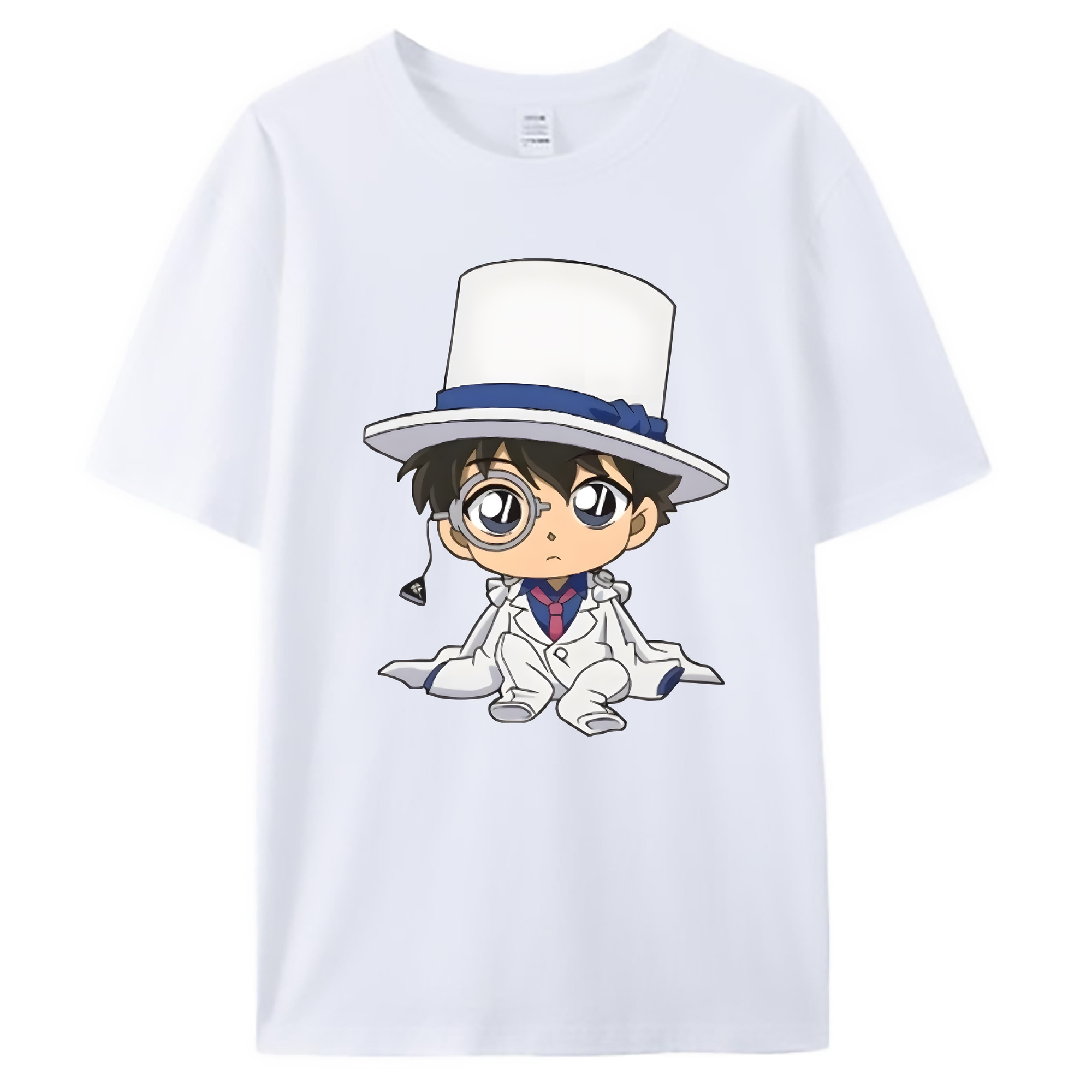 （画像用） 名探偵コナン くろば かいと Detective Conan Kuroba Kaito 綿100％ メンズ半袖Tシャツ｜肌触りやわらか＆通気性