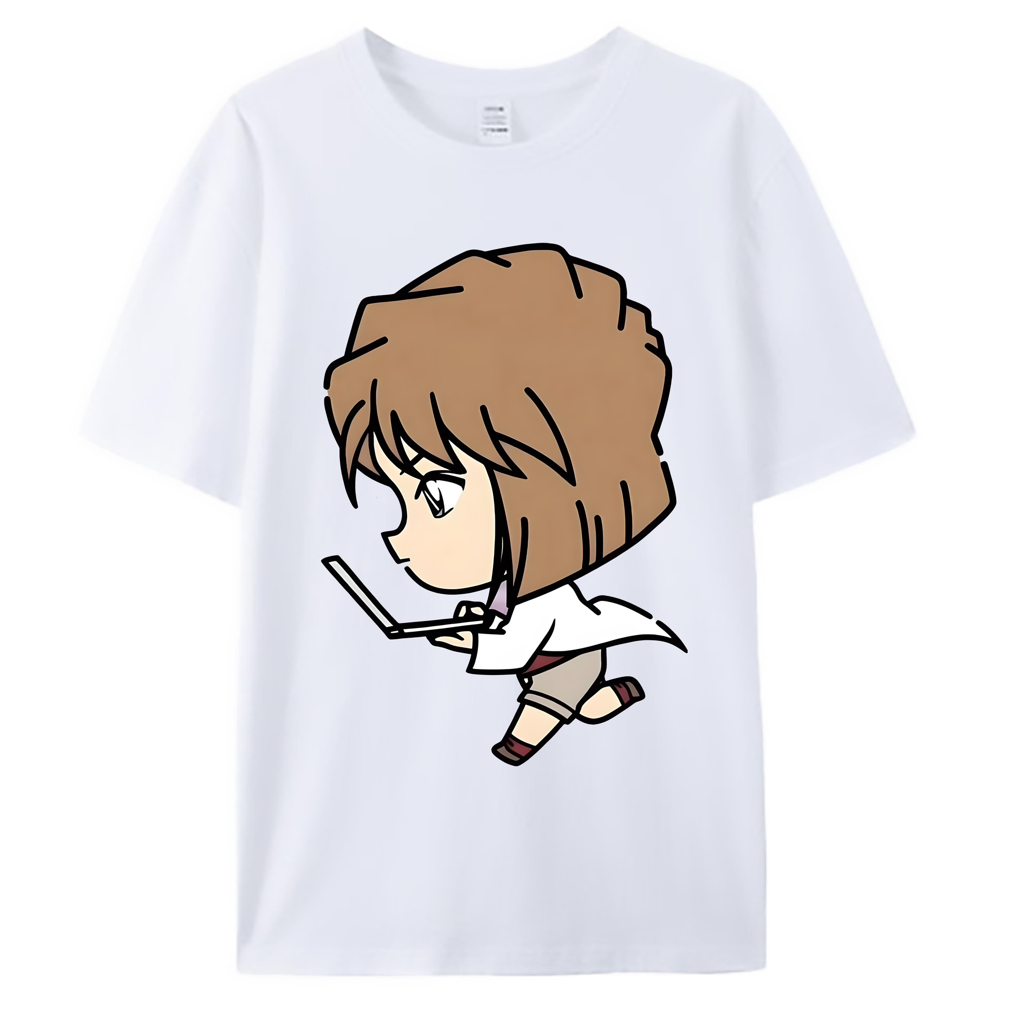 （画像用） 名探偵コナン 灰原 哀 はいばら あい Detective Conan Anita Hailey、Vi Graythorn Haibara Ai 綿100％ メンズ半袖Tシャツ｜肌触りやわらか＆通気性
