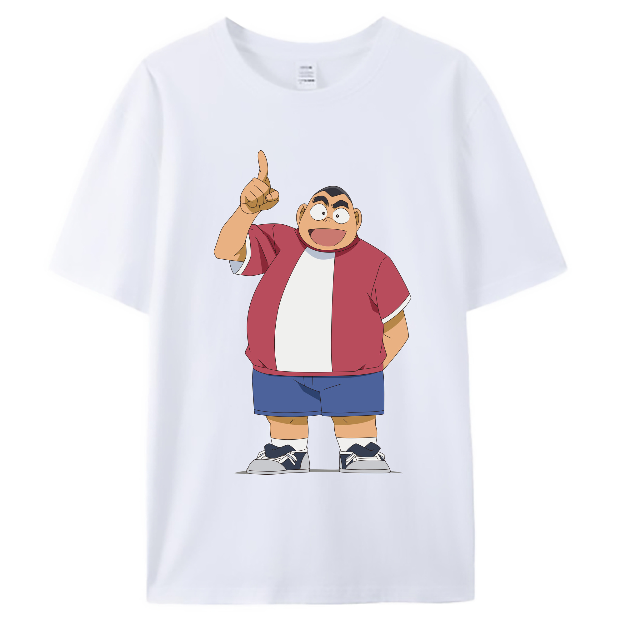 （画像用） 名探偵コナン 小嶋 元太 こじま げんた Detective Conan Kojima Genta 綿100％ メンズ半袖Tシャツ｜肌触りやわらか＆通気性
