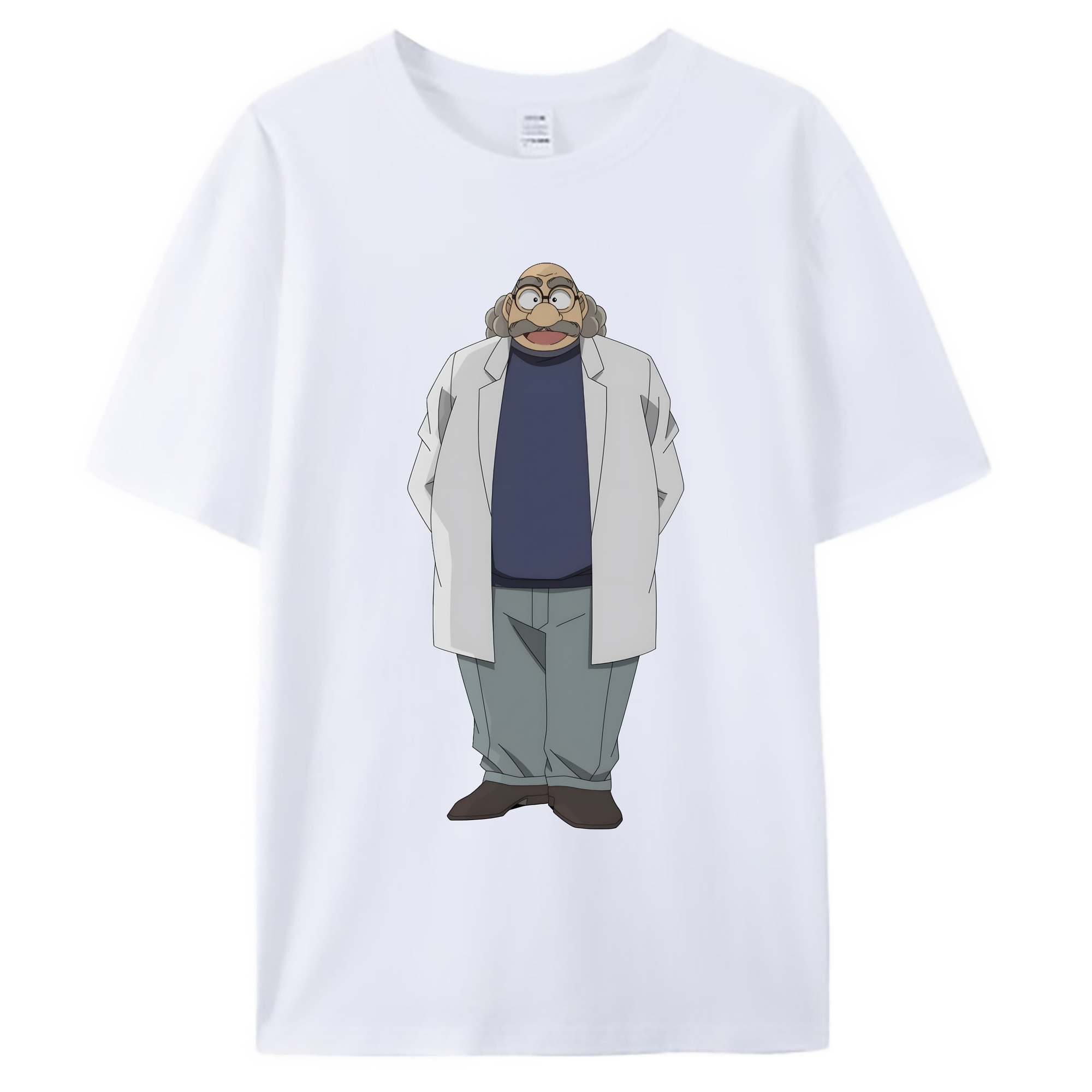 （画像用） 名探偵コナン あがさ ひろし Detective Conan Agasa Hiroshi 綿100％ メンズ半袖Tシャツ｜肌触りやわらか＆通気性