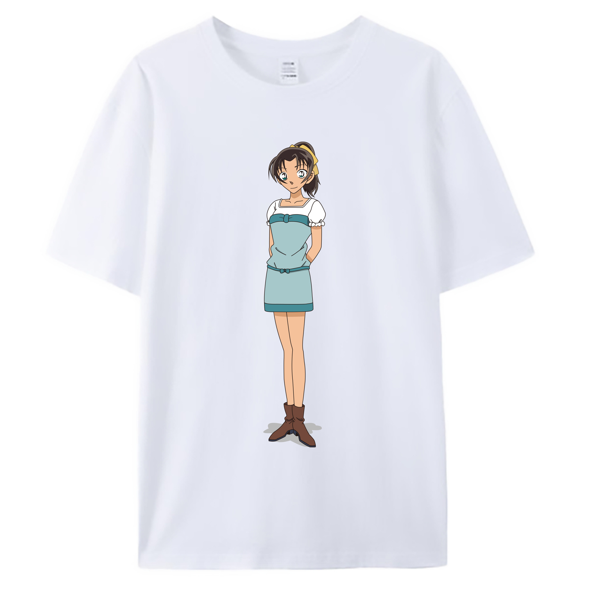 （画像用） 名探偵コナン Detective Conan 綿100％ メンズ半袖Tシャツ｜肌触りやわらか＆通気性