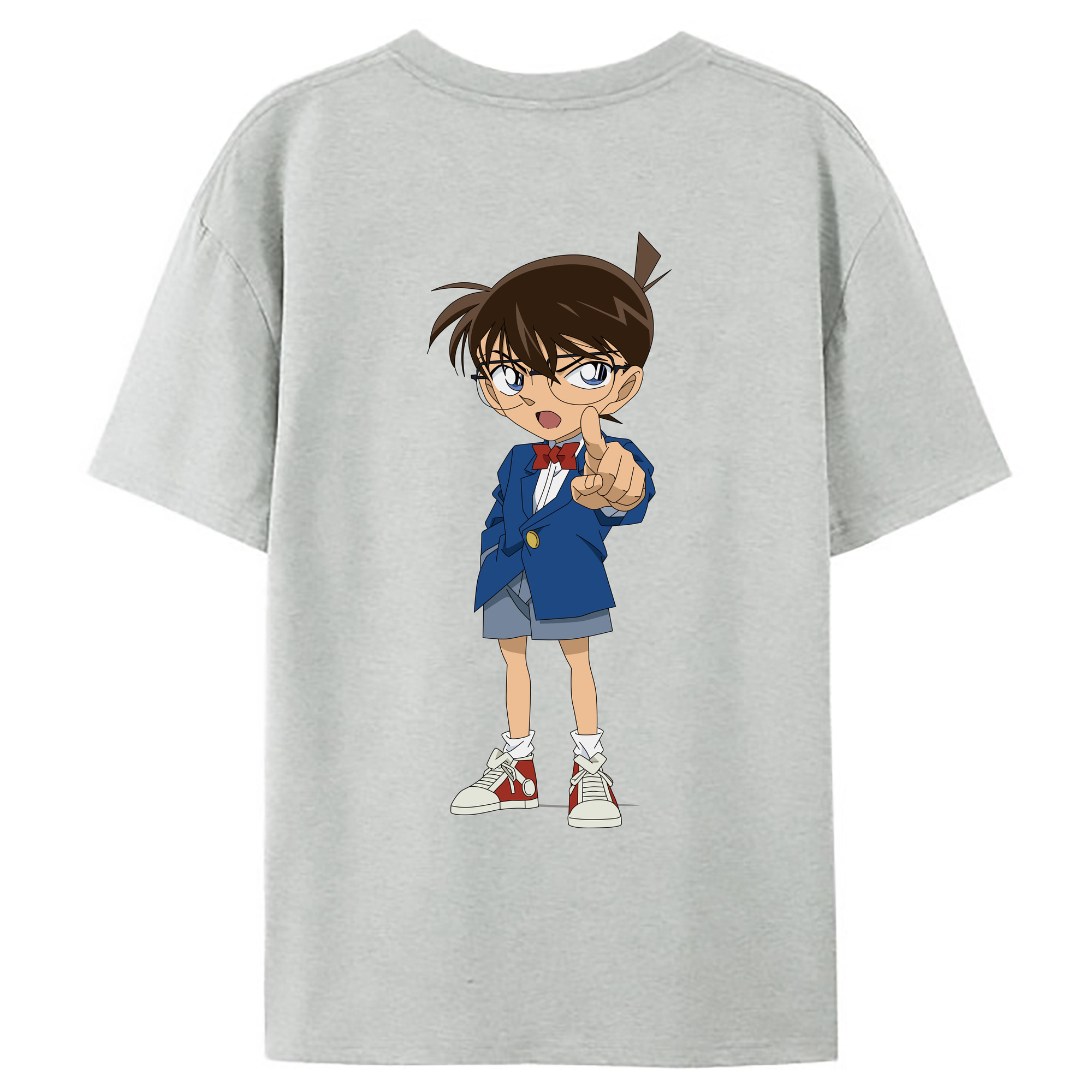 （画像用） 名探偵コナン 江戸川 コナン Detective Conan Conan Edogawa レディース半袖Tシャツ(バックプリント)