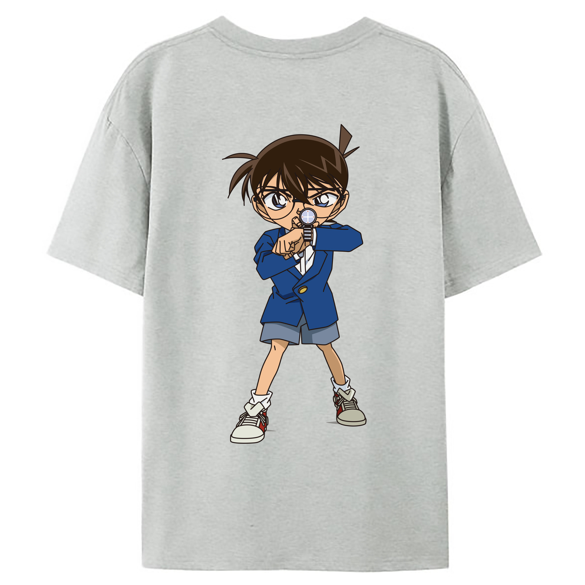 （画像用） 名探偵コナン 江戸川 コナン Detective Conan Conan Edogawa レディース半袖Tシャツ(バックプリント)