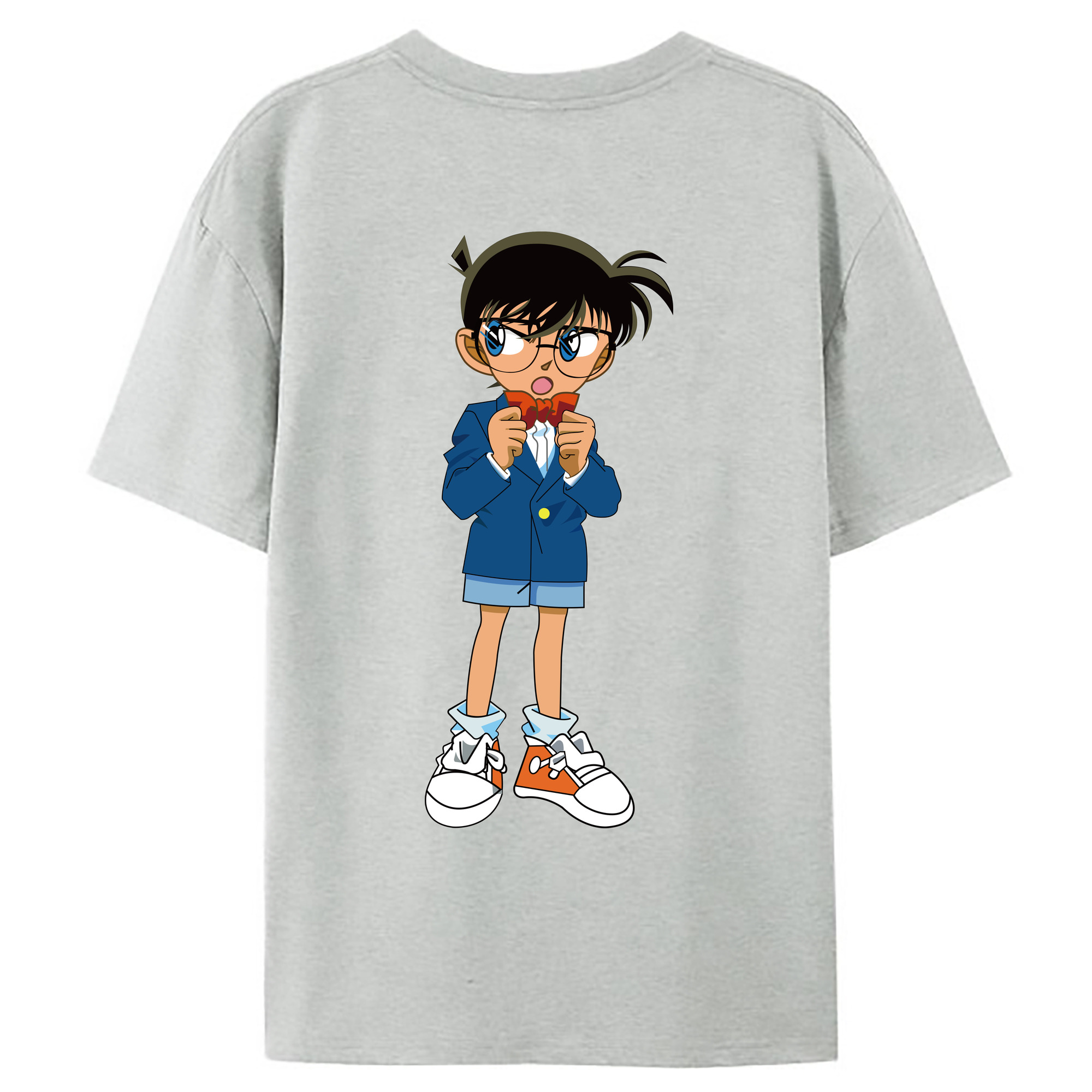 （画像用） 名探偵コナン 江戸川 コナン Detective Conan Conan Edogawa レディース半袖Tシャツ(バックプリント)