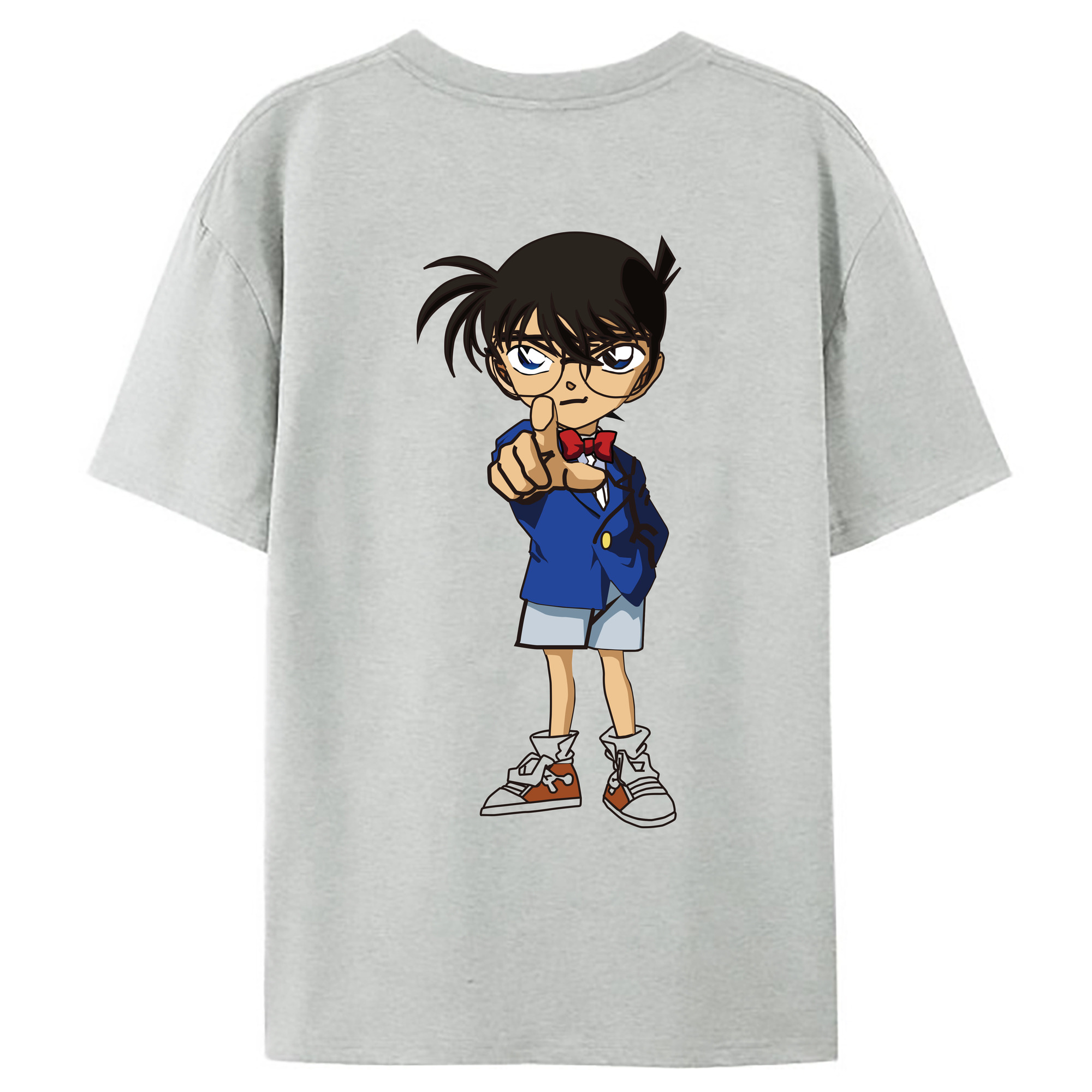 （画像用） 名探偵コナン 江戸川 コナン Detective Conan Conan Edogawa レディース半袖Tシャツ(バックプリント)