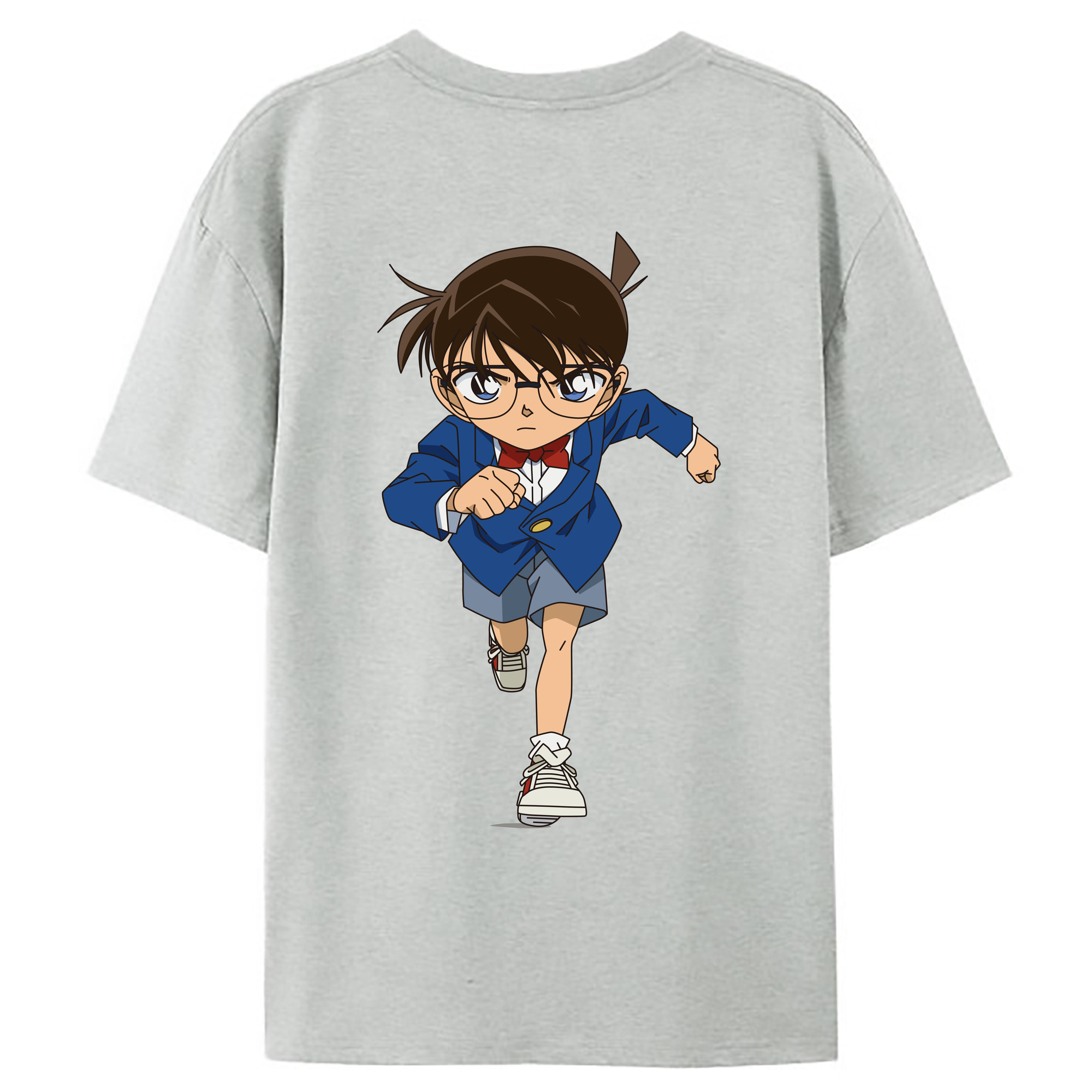（画像用） 名探偵コナン 江戸川 コナン Detective Conan Conan Edogawa レディース半袖Tシャツ(バックプリント)
