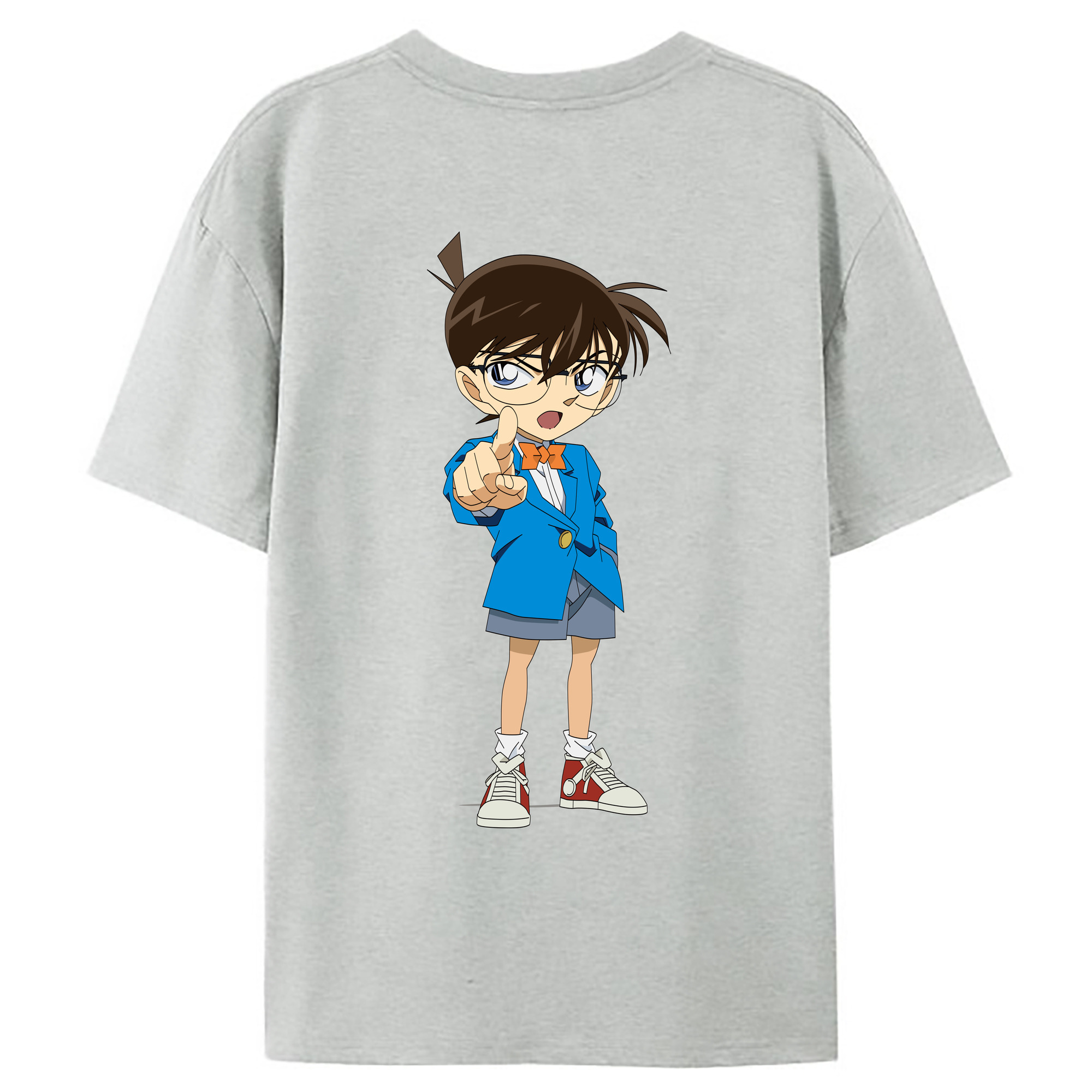 （画像用） 名探偵コナン 江戸川 コナン Detective Conan Conan Edogawa レディース半袖Tシャツ(バックプリント)
