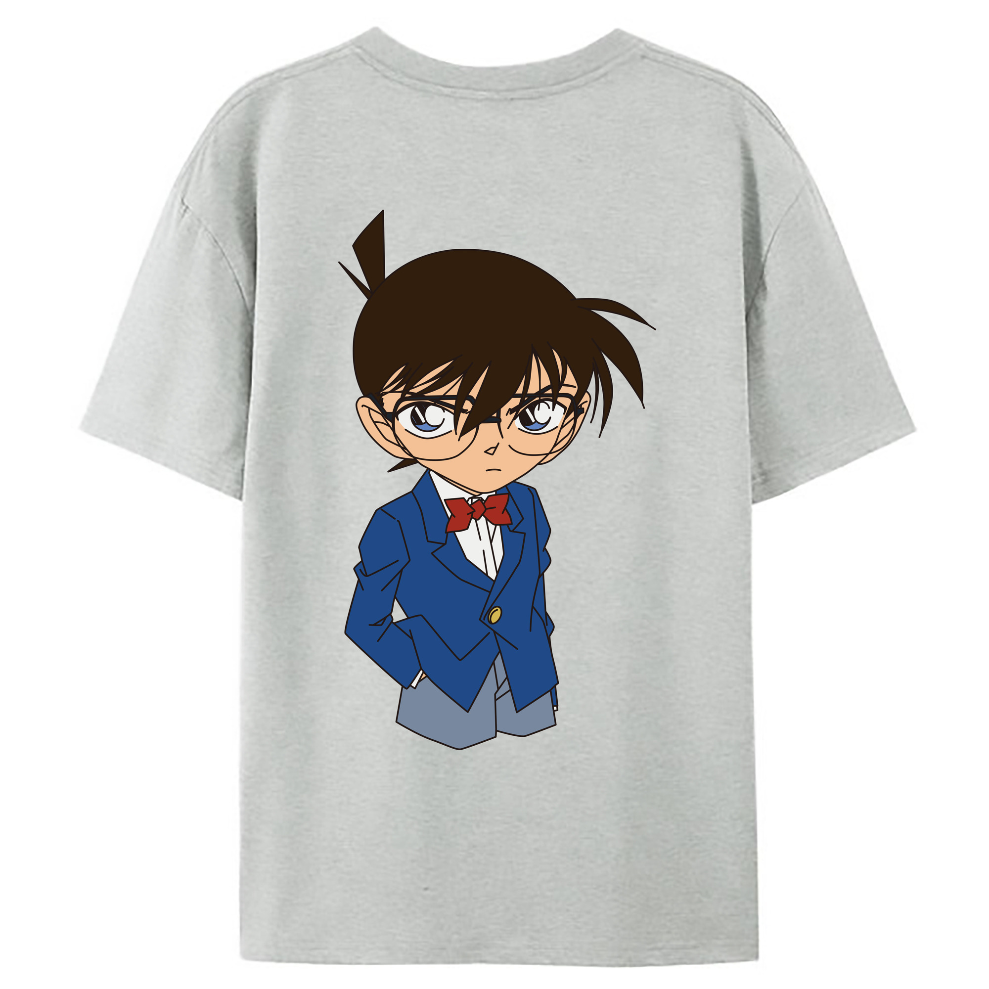 （画像用） 名探偵コナン 江戸川 コナン Detective Conan Conan Edogawa レディース半袖Tシャツ(バックプリント)