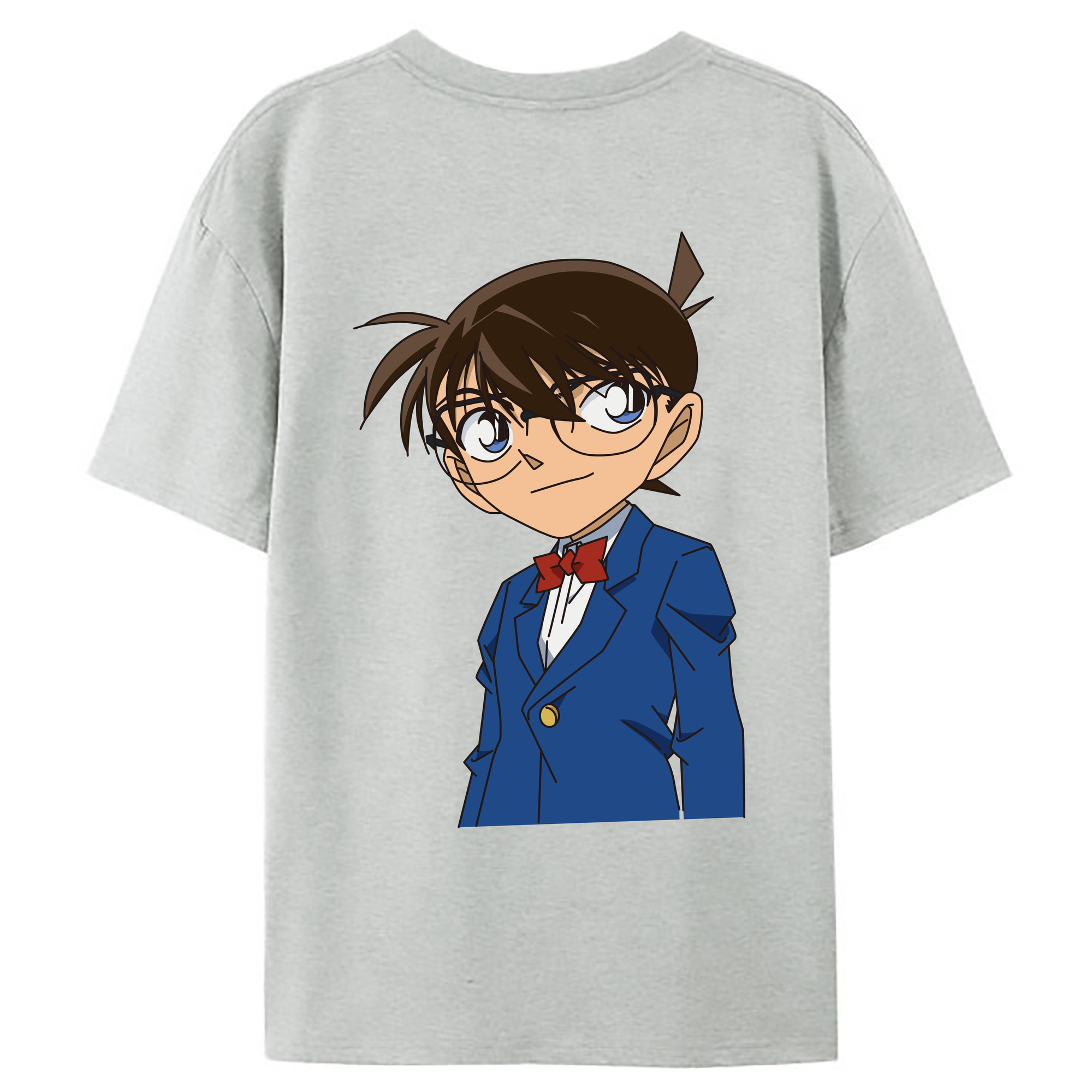 （画像用） 名探偵コナン 江戸川 コナン Detective Conan Conan Edogawa レディース半袖Tシャツ(バックプリント)