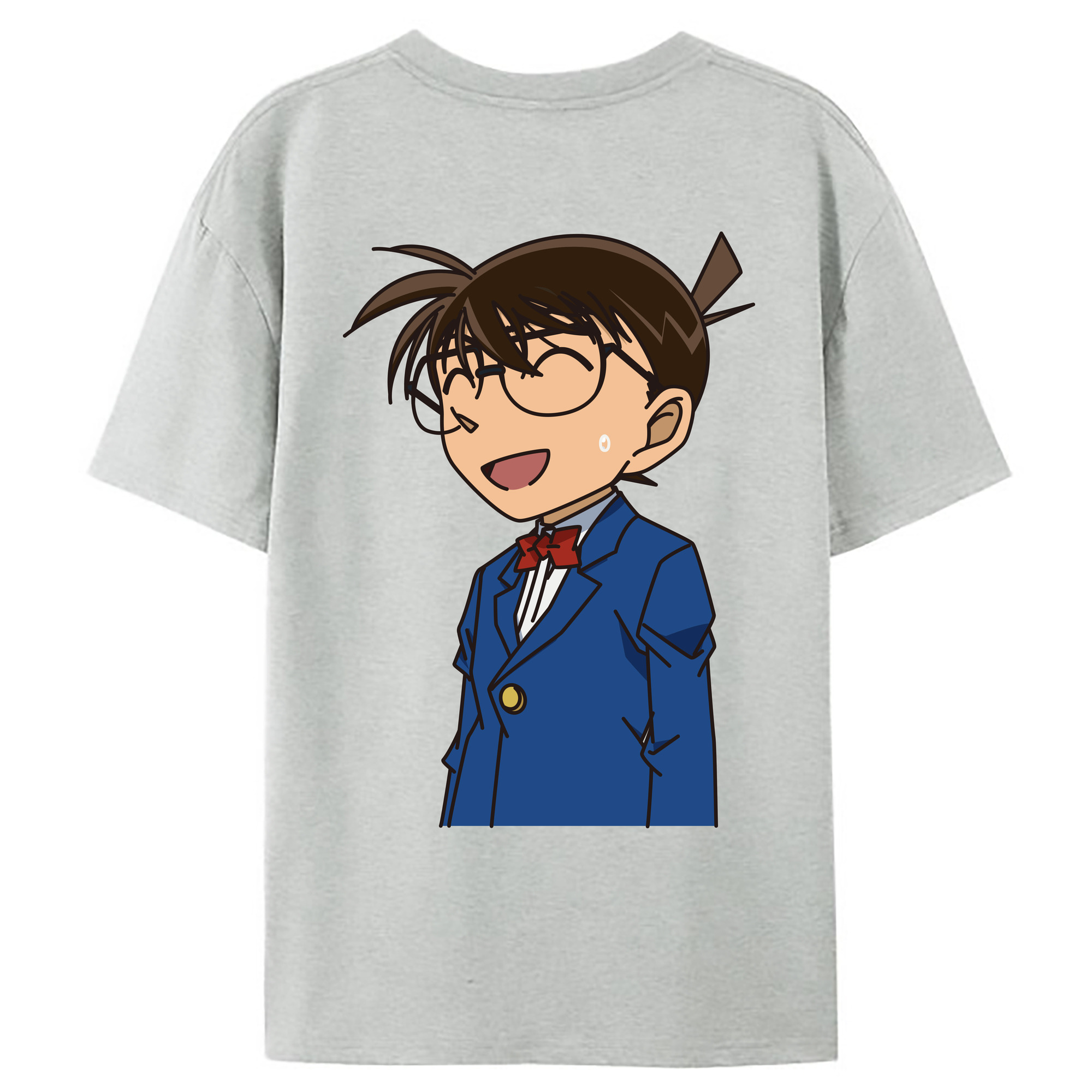 （画像用） 名探偵コナン 江戸川 コナン Detective Conan Conan Edogawa レディース半袖Tシャツ(バックプリント)