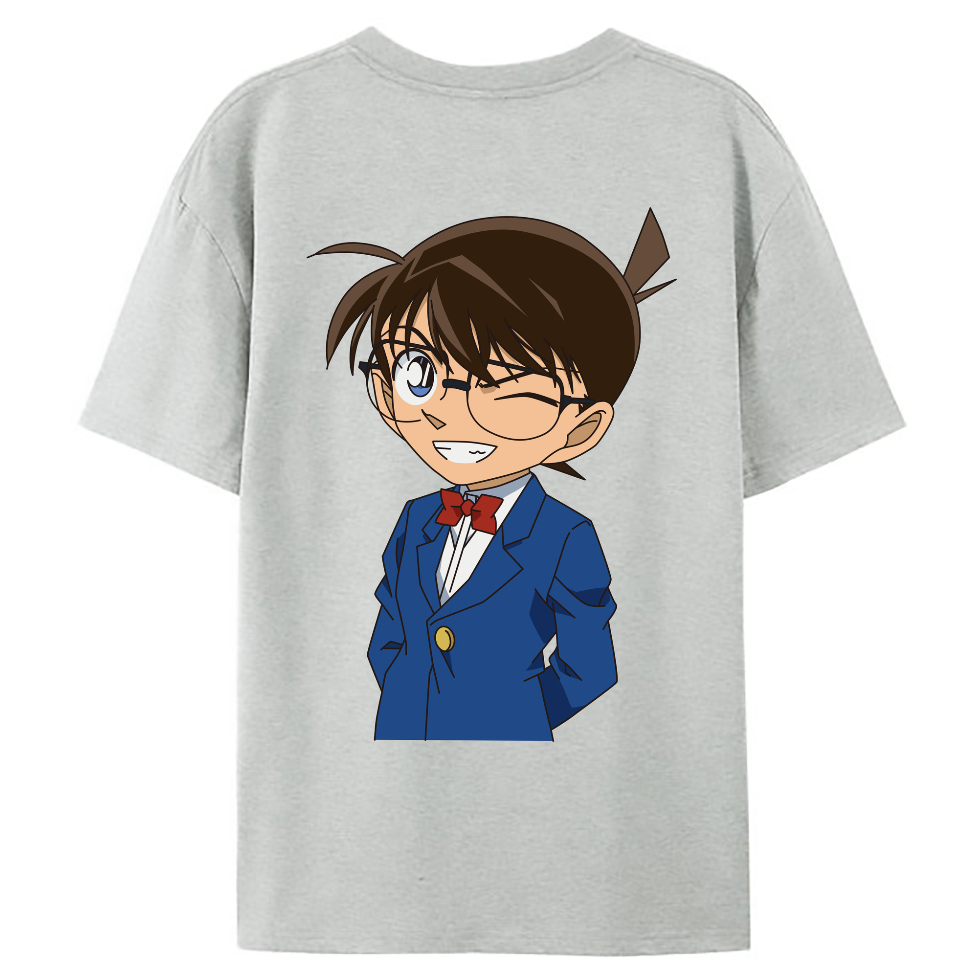 （画像用） 名探偵コナン 江戸川 コナン Detective Conan Conan Edogawa レディース半袖Tシャツ(バックプリント)