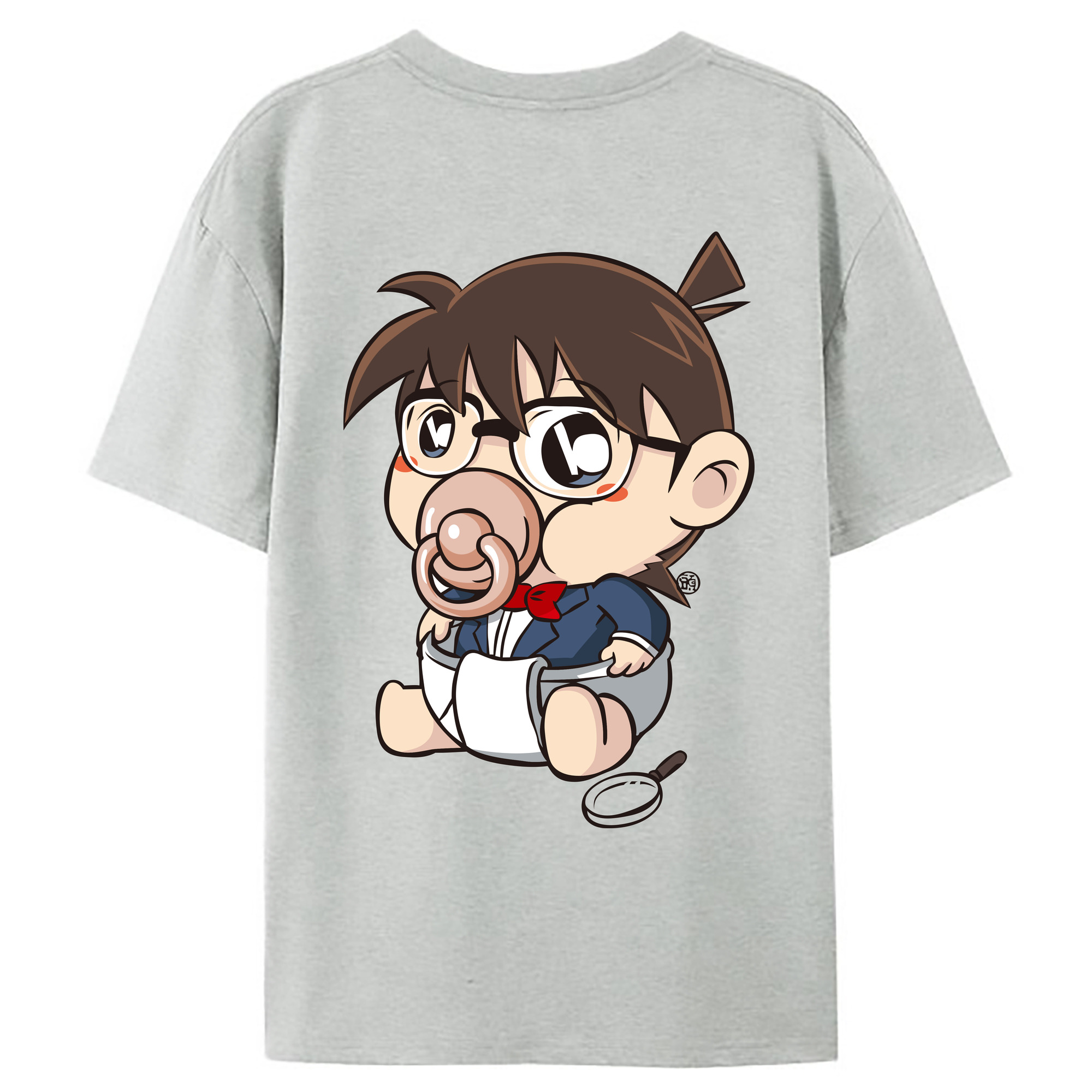 （画像用） 名探偵コナン 江戸川 コナン Detective Conan Conan Edogawa レディース半袖Tシャツ(バックプリント)