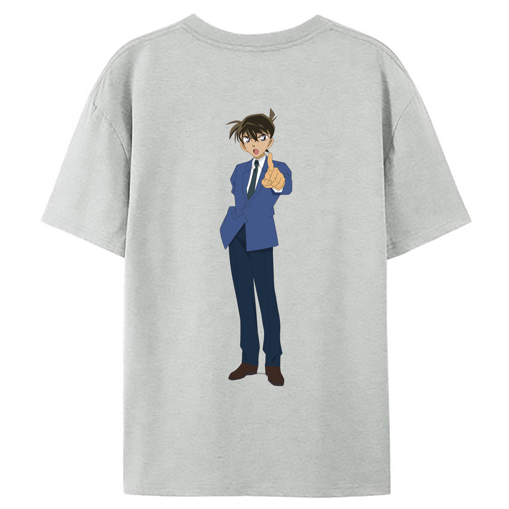 （画像用） 名探偵コナン 江戸川 コナン Detective Conan Conan Edogawa レディース半袖Tシャツ(バックプリント)