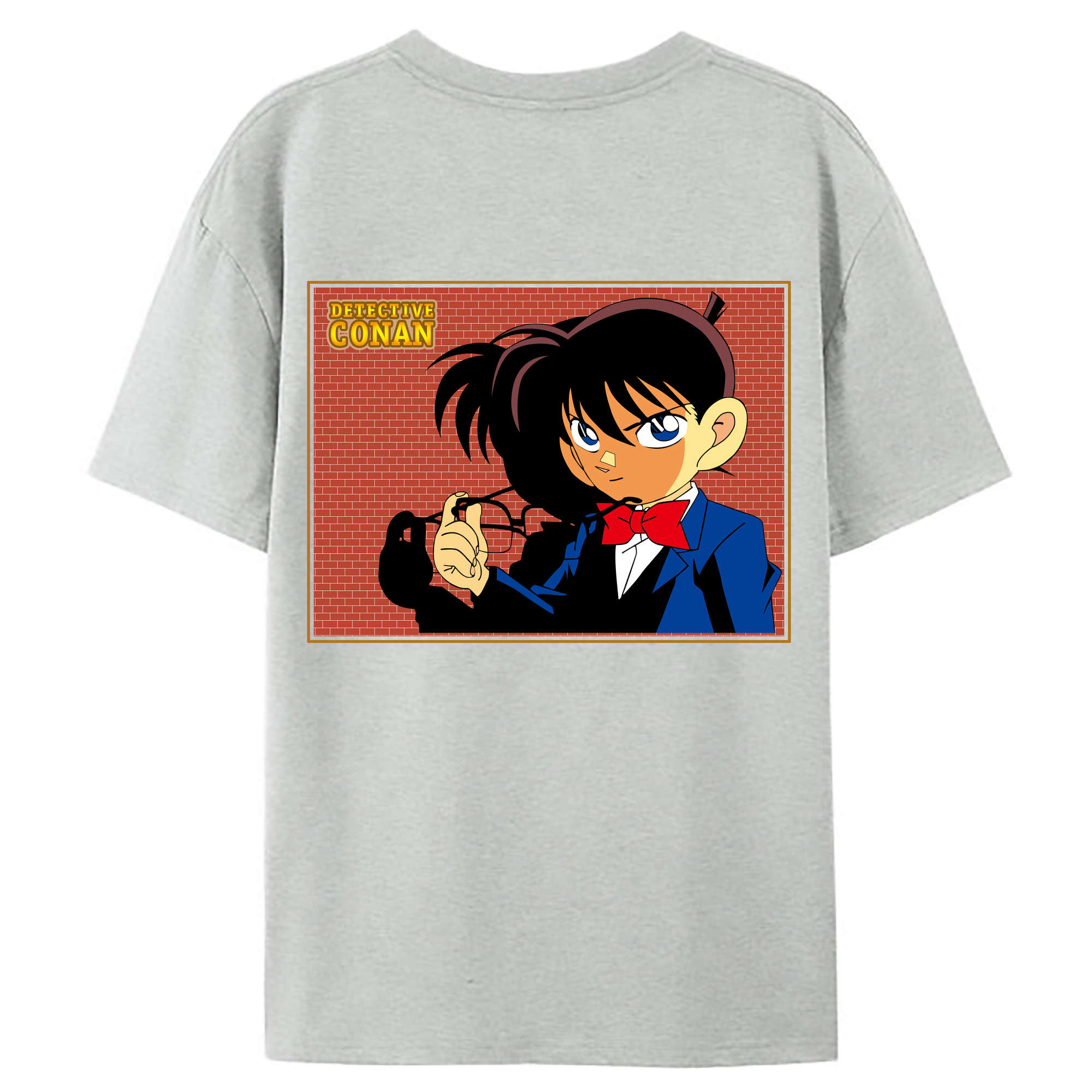 （画像用） 名探偵コナン 江戸川 コナン Detective Conan Conan Edogawa レディース半袖Tシャツ(バックプリント)