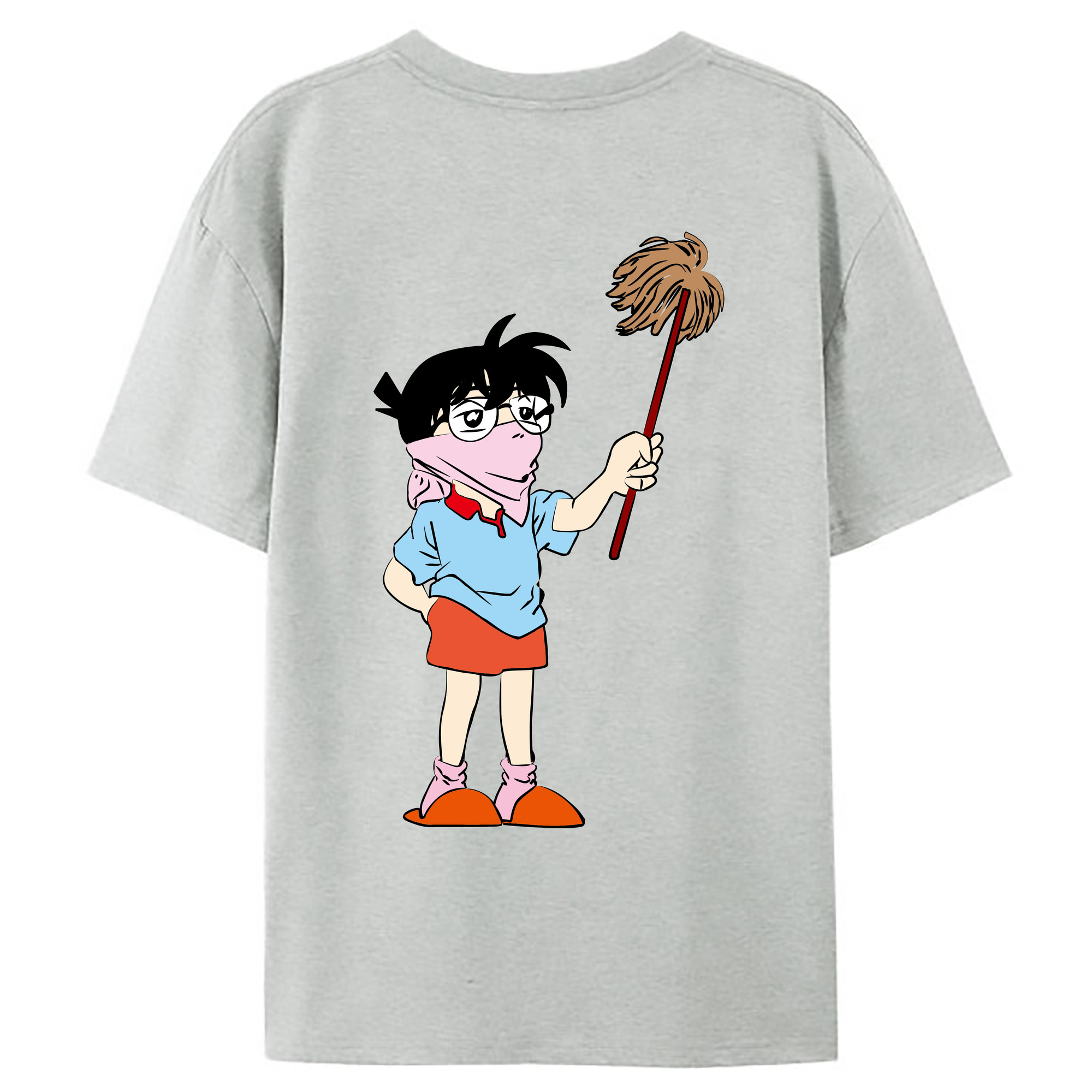 （画像用） 名探偵コナン 江戸川 コナン Detective Conan Conan Edogawa レディース半袖Tシャツ(バックプリント)