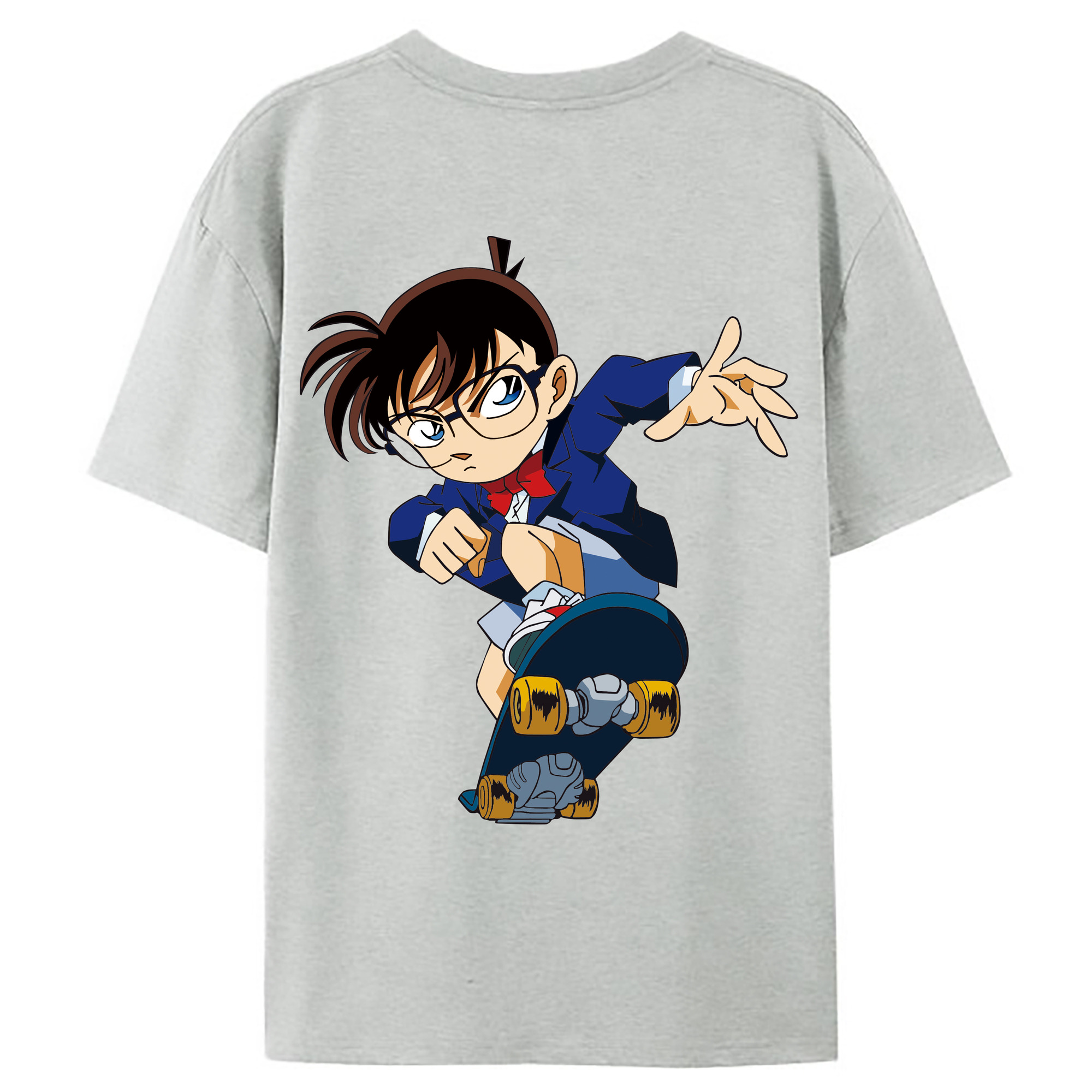 （画像用） 名探偵コナン 江戸川 コナン Detective Conan Conan Edogawa レディース半袖Tシャツ(バックプリント)