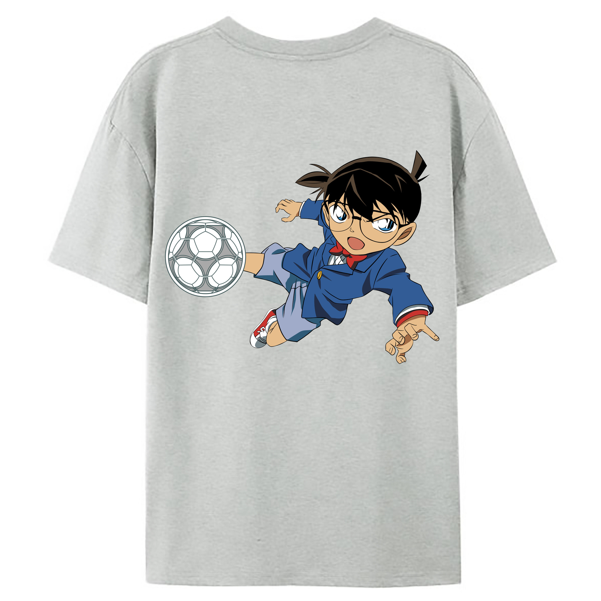 （画像用） 名探偵コナン 江戸川 コナン Detective Conan Conan Edogawa レディース半袖Tシャツ(バックプリント)