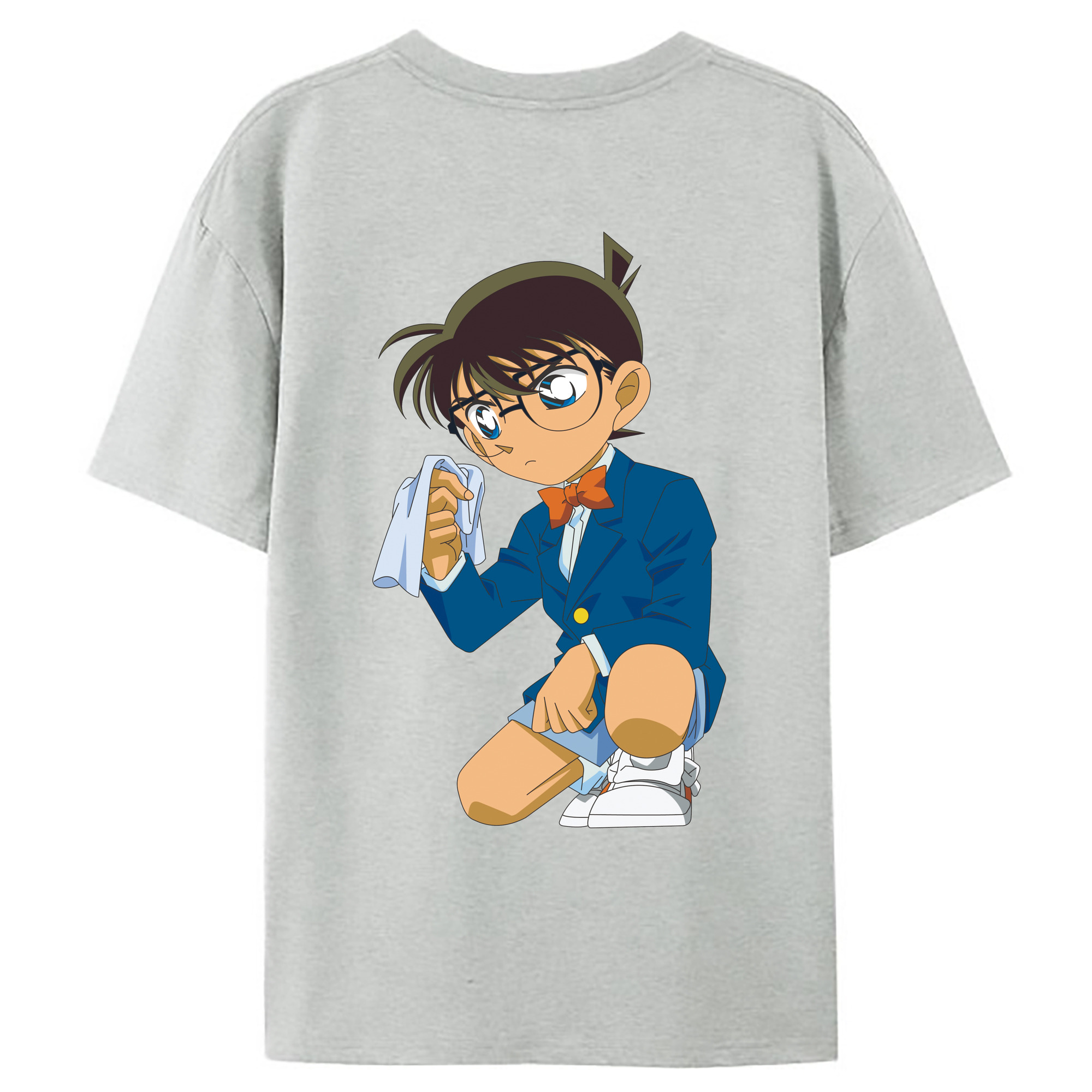 （画像用） 名探偵コナン 江戸川 コナン Detective Conan Conan Edogawa レディース半袖Tシャツ(バックプリント)
