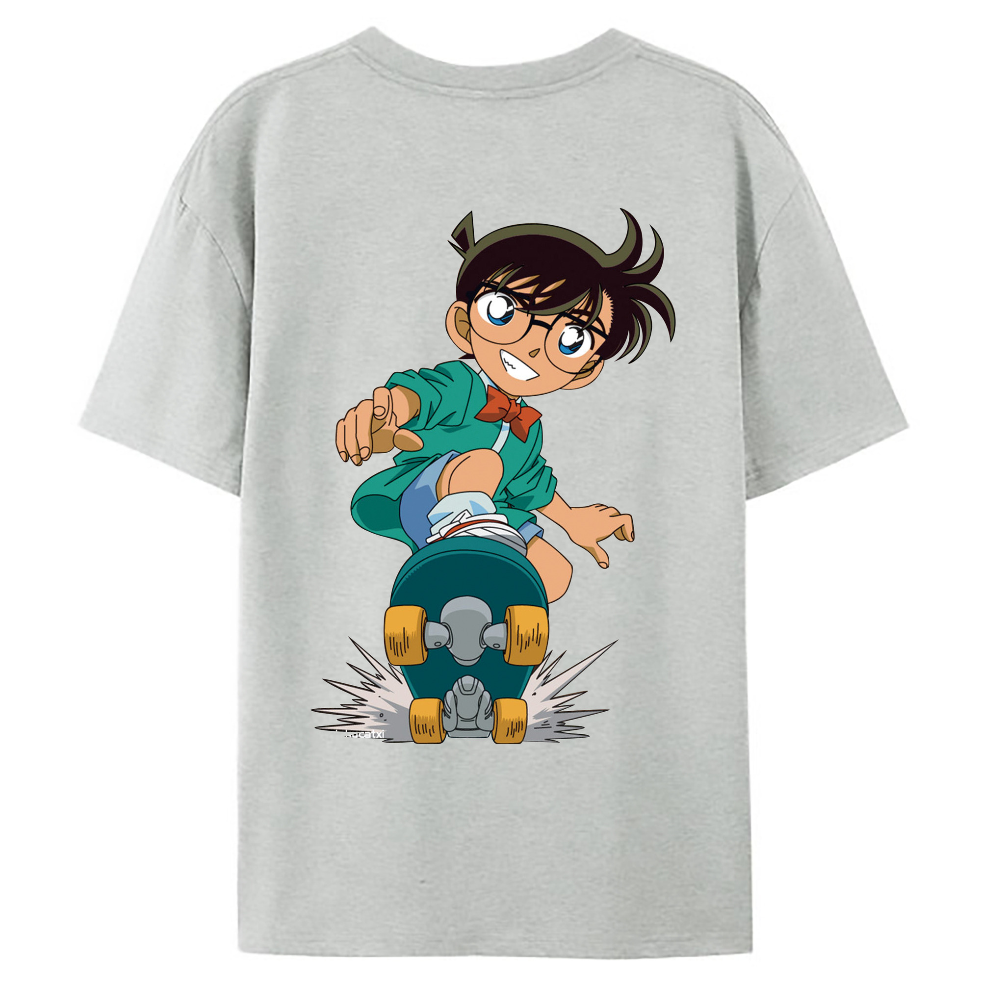 （画像用） 名探偵コナン 江戸川 コナン Detective Conan Conan Edogawa レディース半袖Tシャツ(バックプリント)