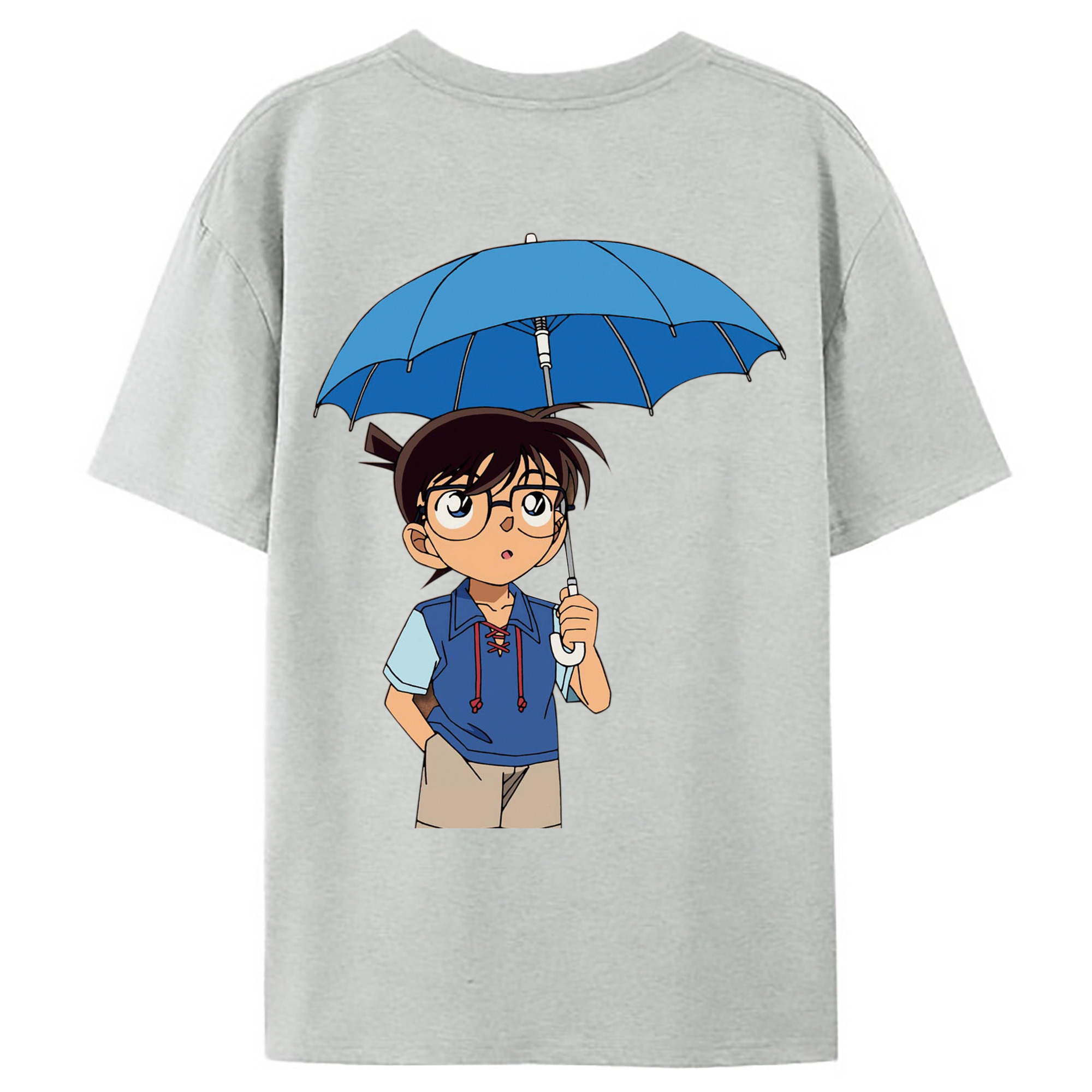 （画像用） 名探偵コナン 江戸川 コナン Detective Conan Conan Edogawa レディース半袖Tシャツ(バックプリント)