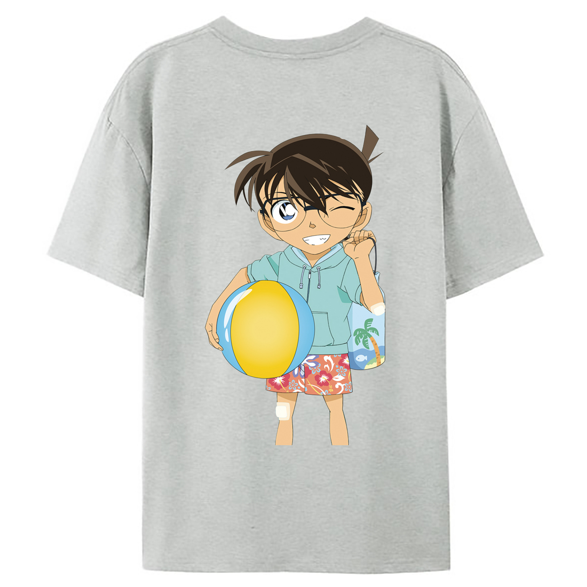 （画像用） 名探偵コナン 江戸川 コナン Detective Conan Conan Edogawa レディース半袖Tシャツ(バックプリント)