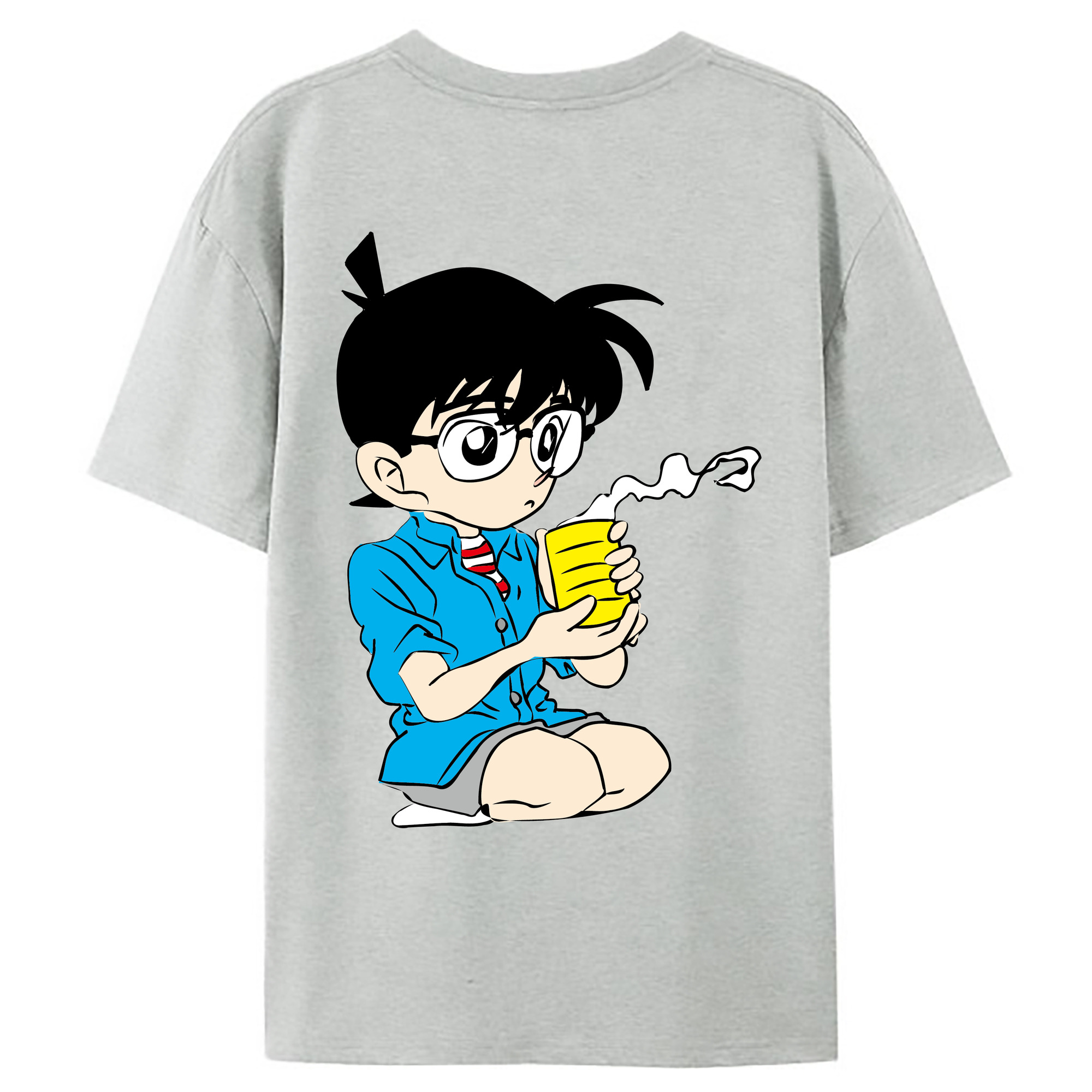 （画像用） 名探偵コナン 江戸川 コナン Detective Conan Conan Edogawa レディース半袖Tシャツ(バックプリント)