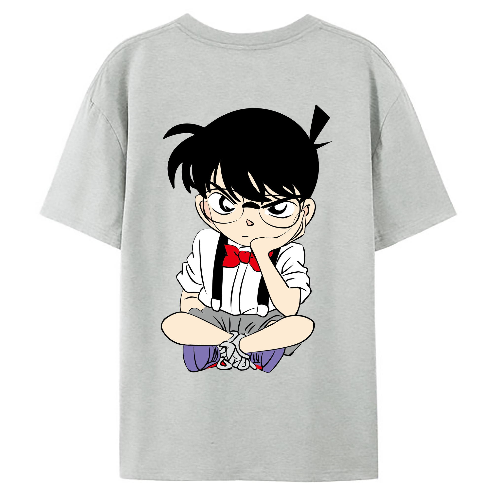 （画像用） 名探偵コナン 江戸川 コナン Detective Conan Conan Edogawa レディース半袖Tシャツ(バックプリント)