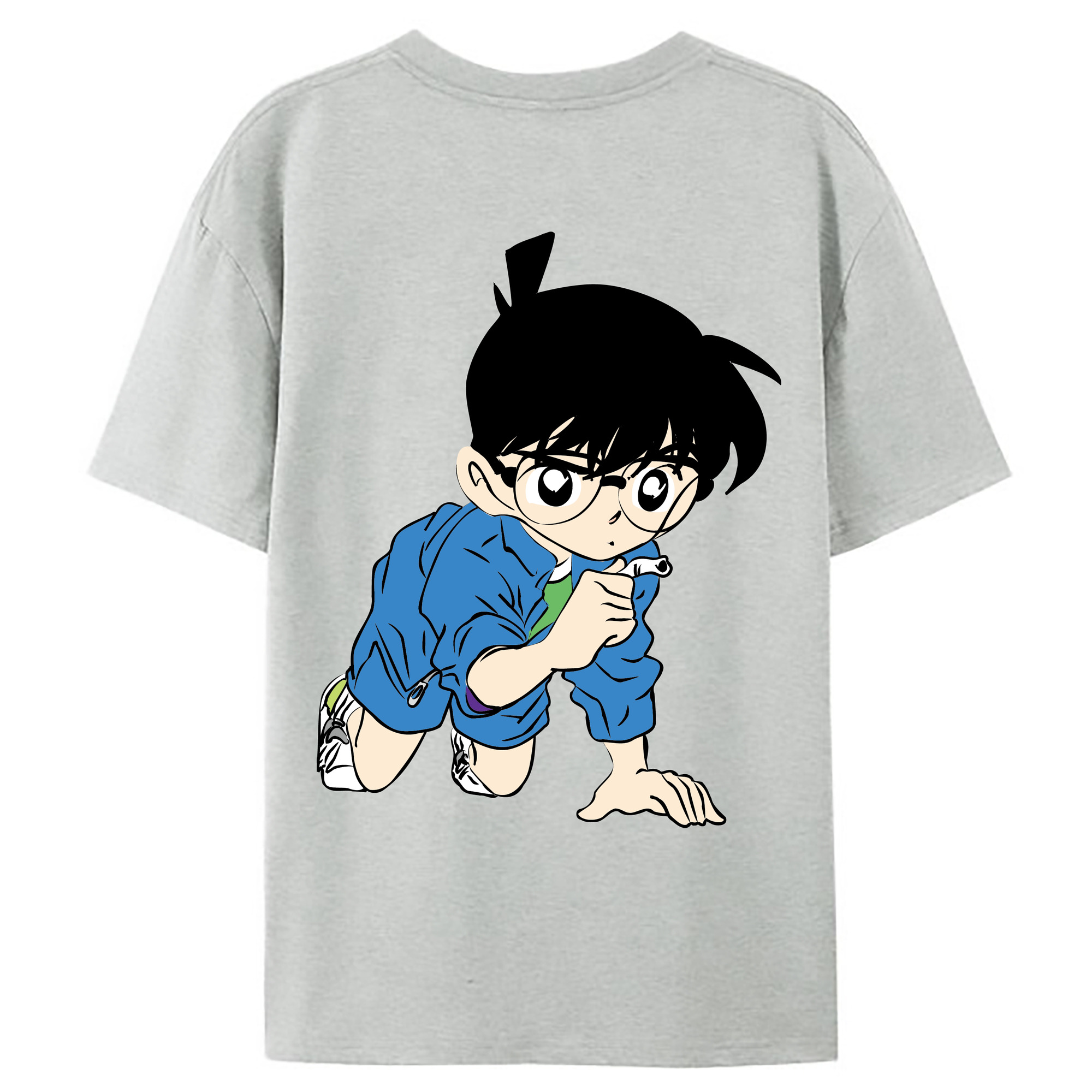 （画像用） 名探偵コナン 江戸川 コナン Detective Conan Conan Edogawa レディース半袖Tシャツ(バックプリント)